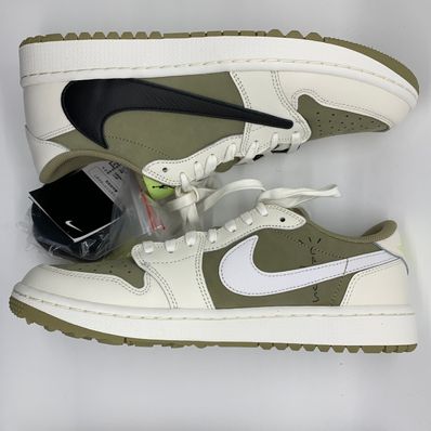 Travis Scott × Nike Air Jordan 1 Low Golf NRG "Neutral Olive"