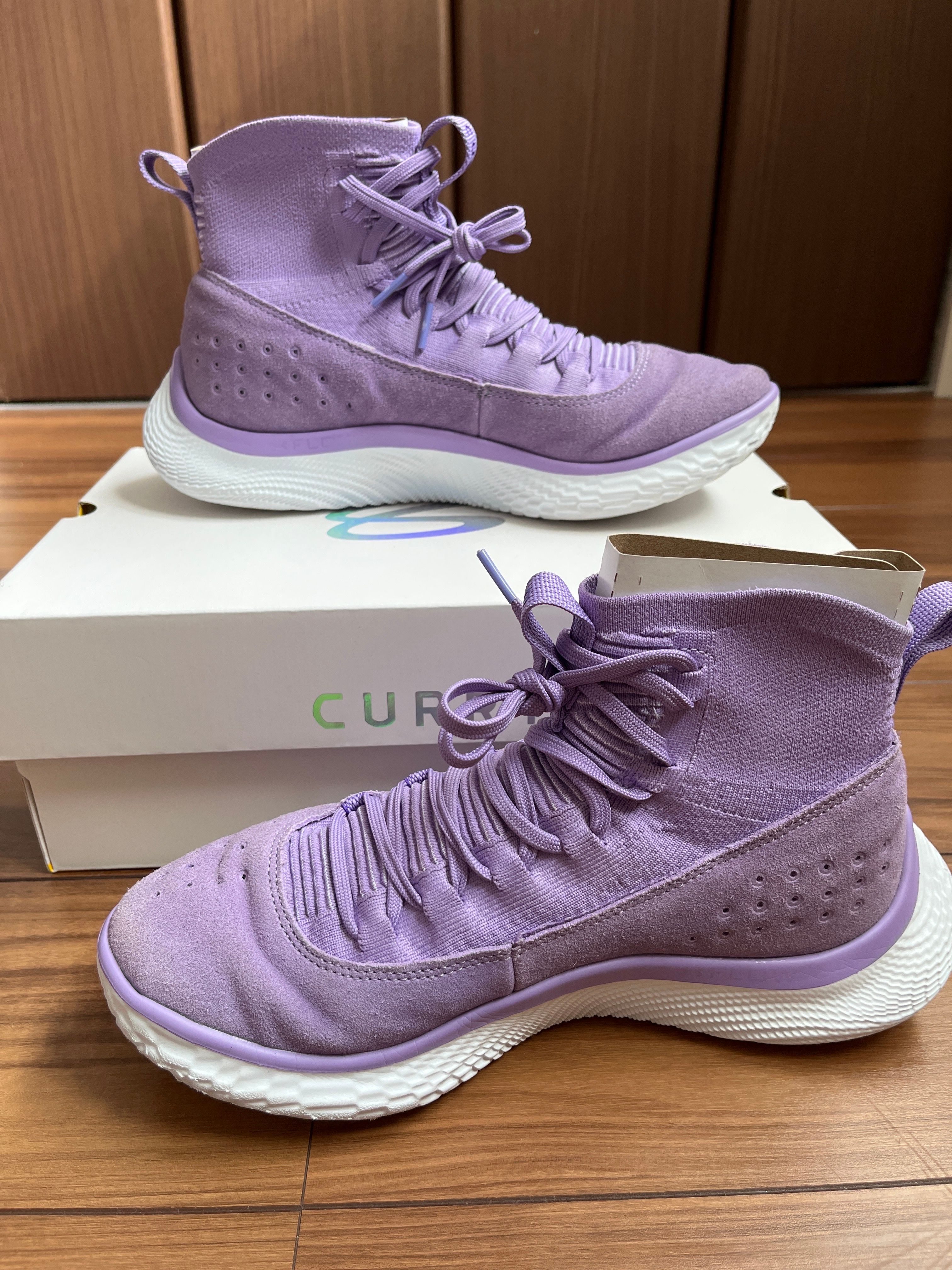 Under Armour Curry4 Flotro "Vivid Lilac/White/Grape"