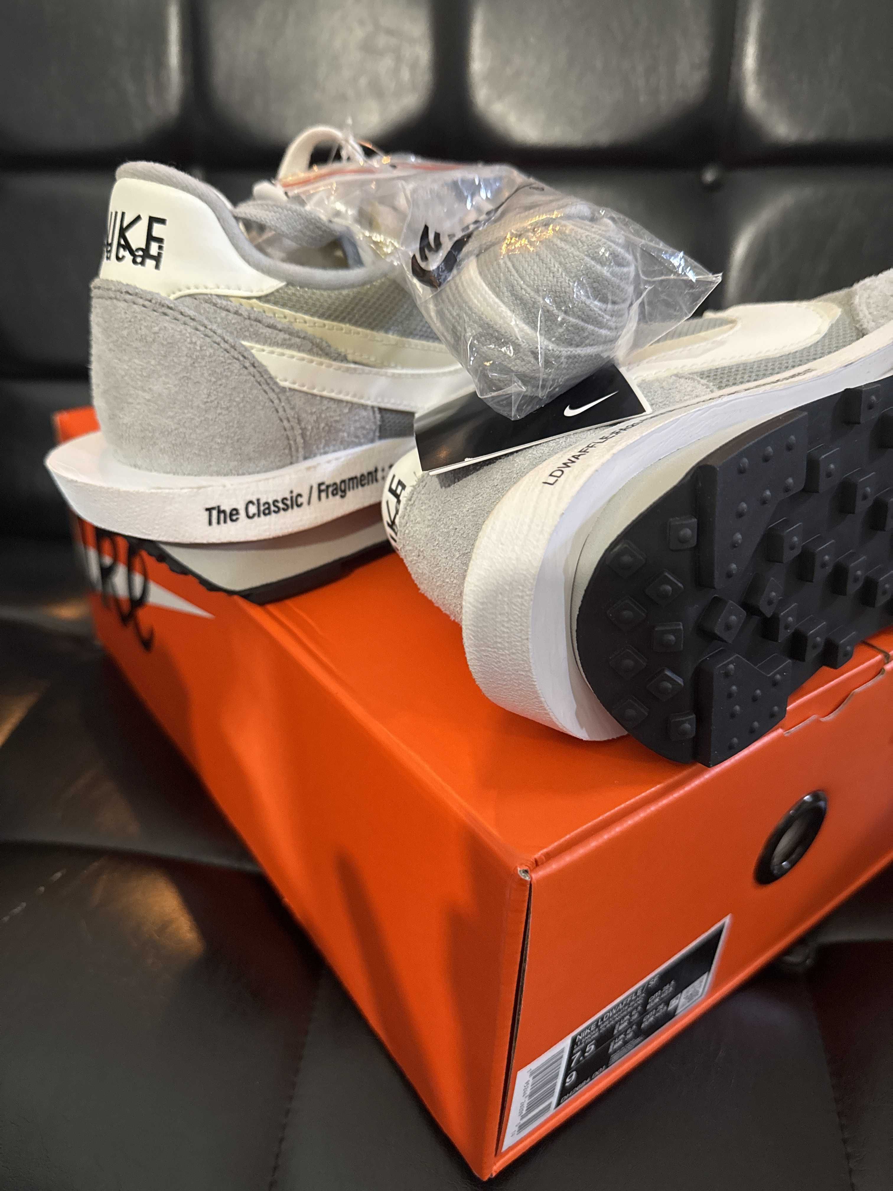 Fragment × sacai × Nike LD Waffle "Light Smoke Grey"