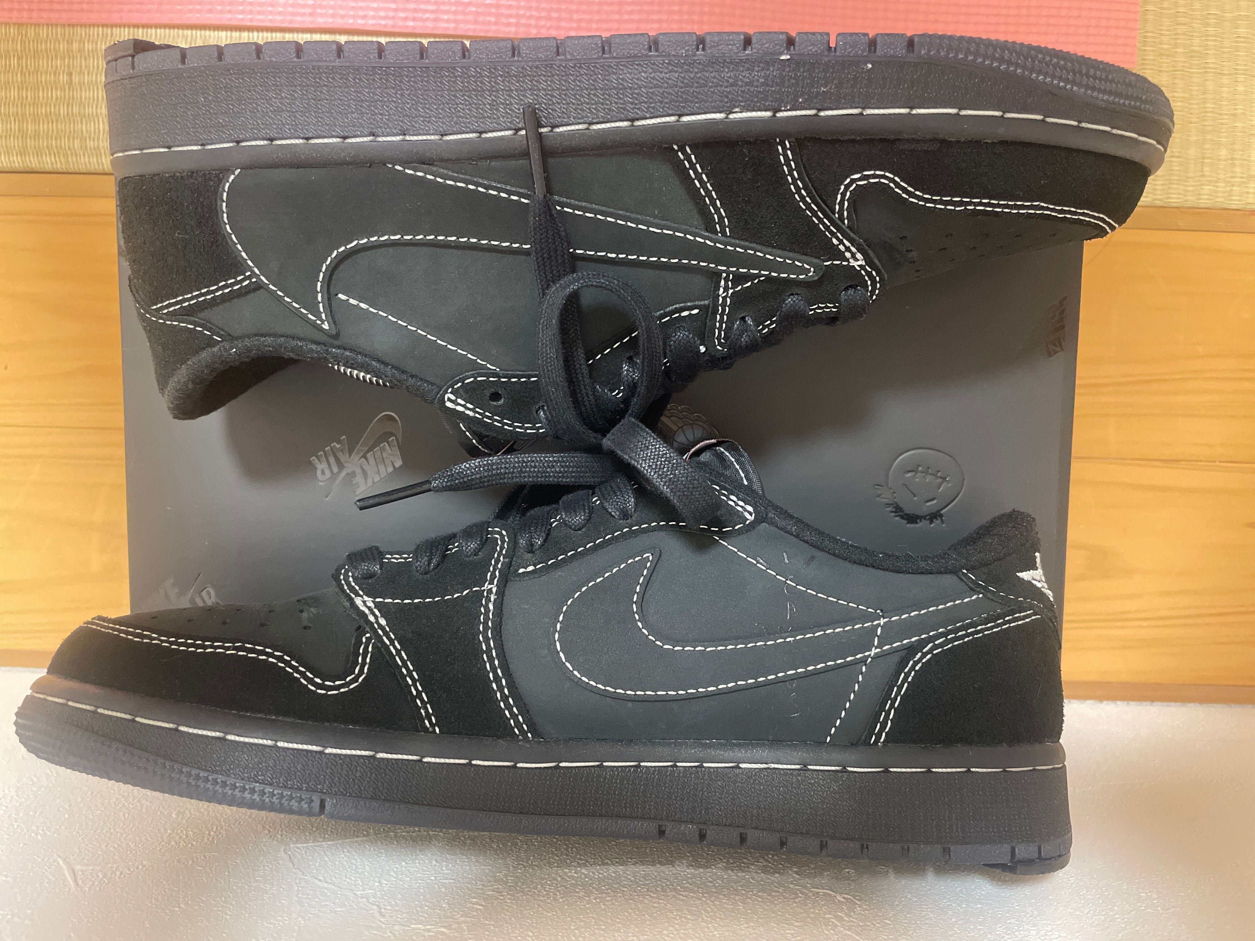 Travis Scott × Nike Air Jordan 1 Low OG SP "Black Phantom"
