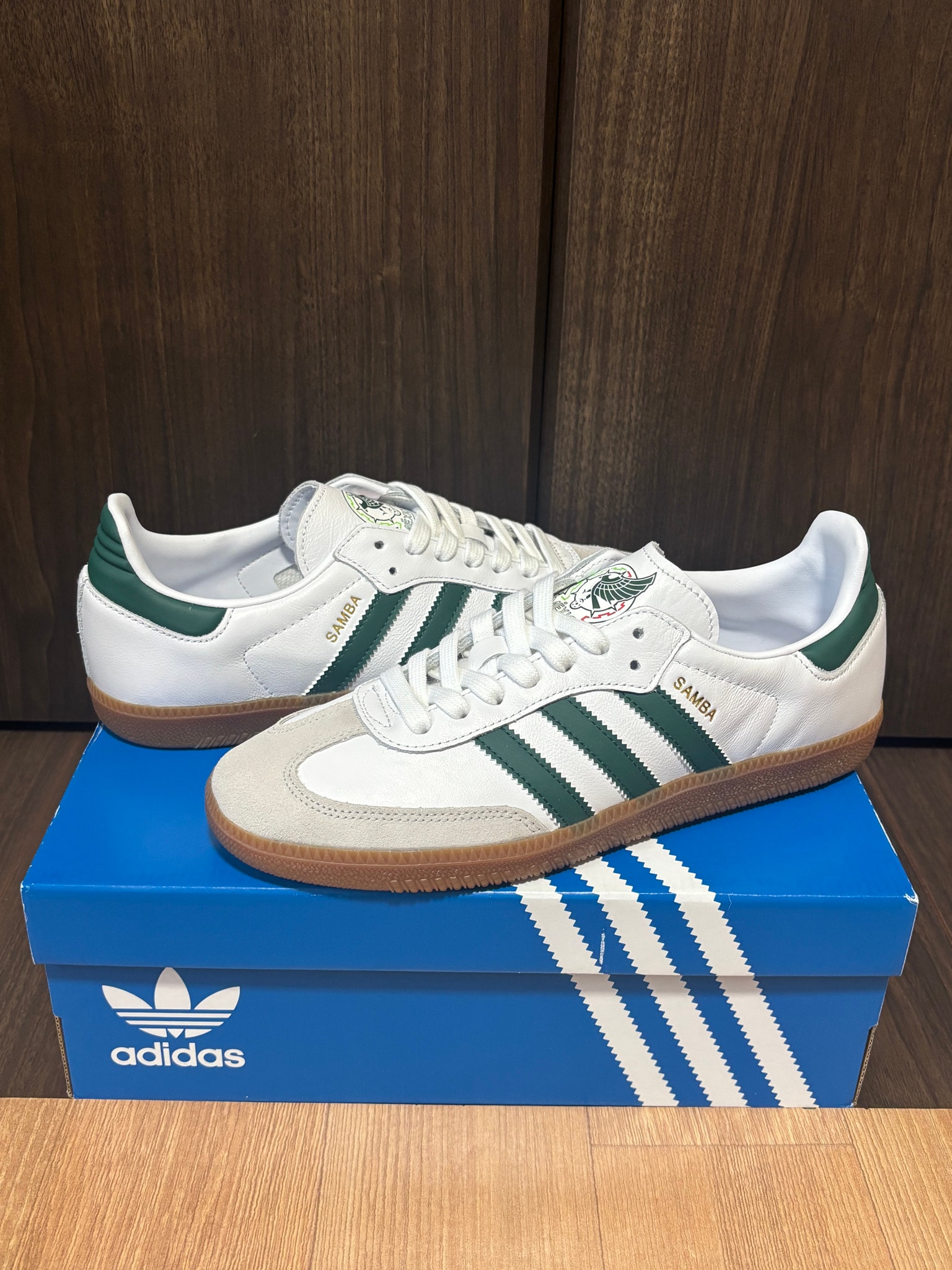 adidas Samba Team "Footwear White/College Green"