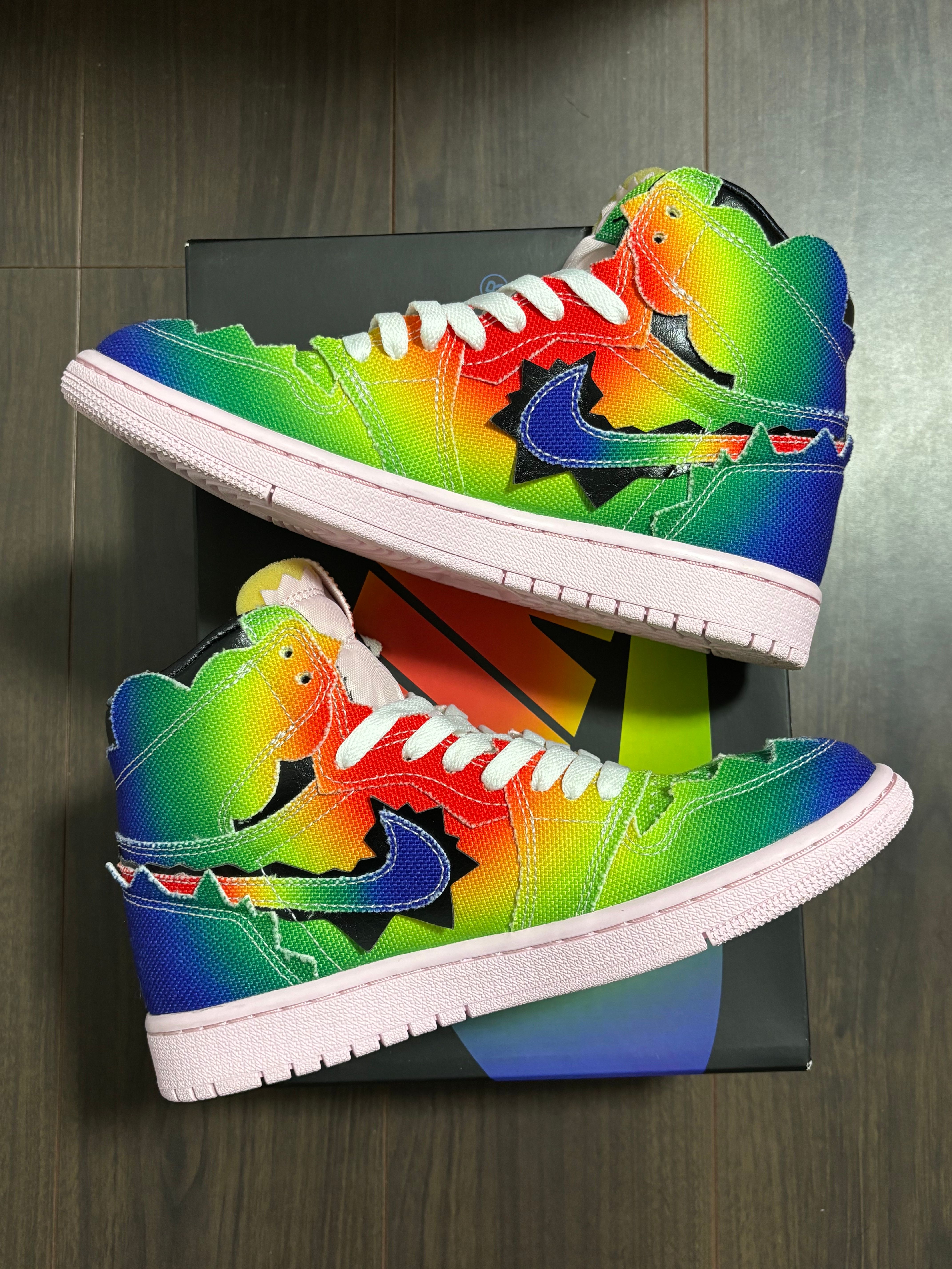 J Balvin × Nike Air Jordan 1 High OG "Rainbow"