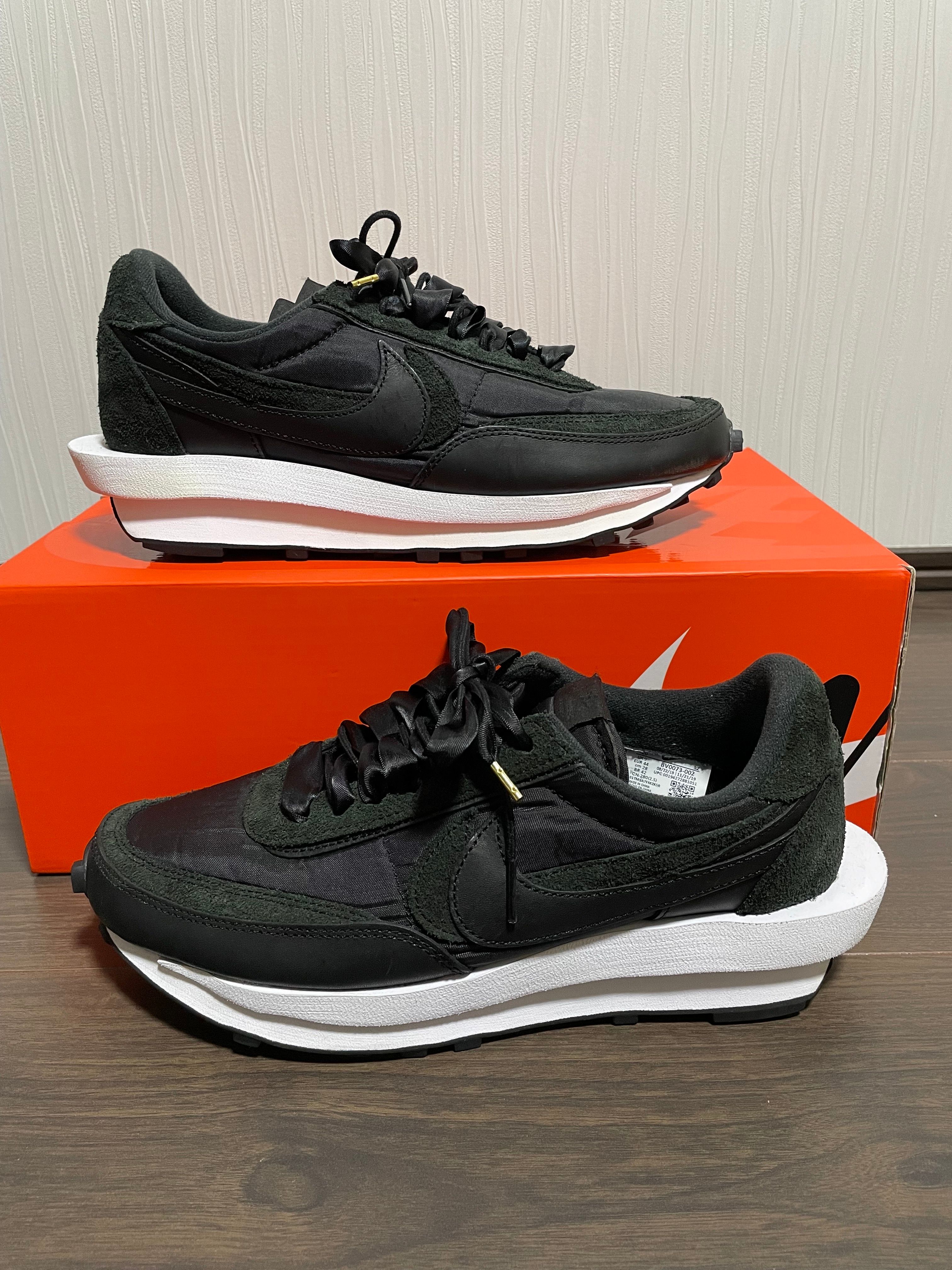 sacai × Nike LDV Waffle "Triple Black"