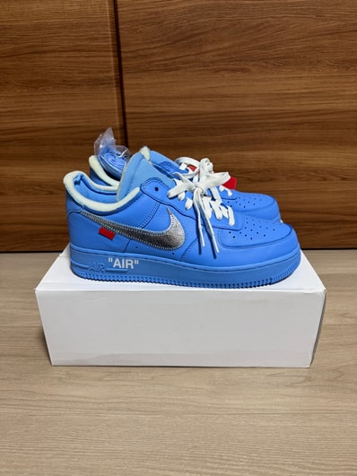 Off-White × Nike Air Force 1 Low "MCA University Blue"