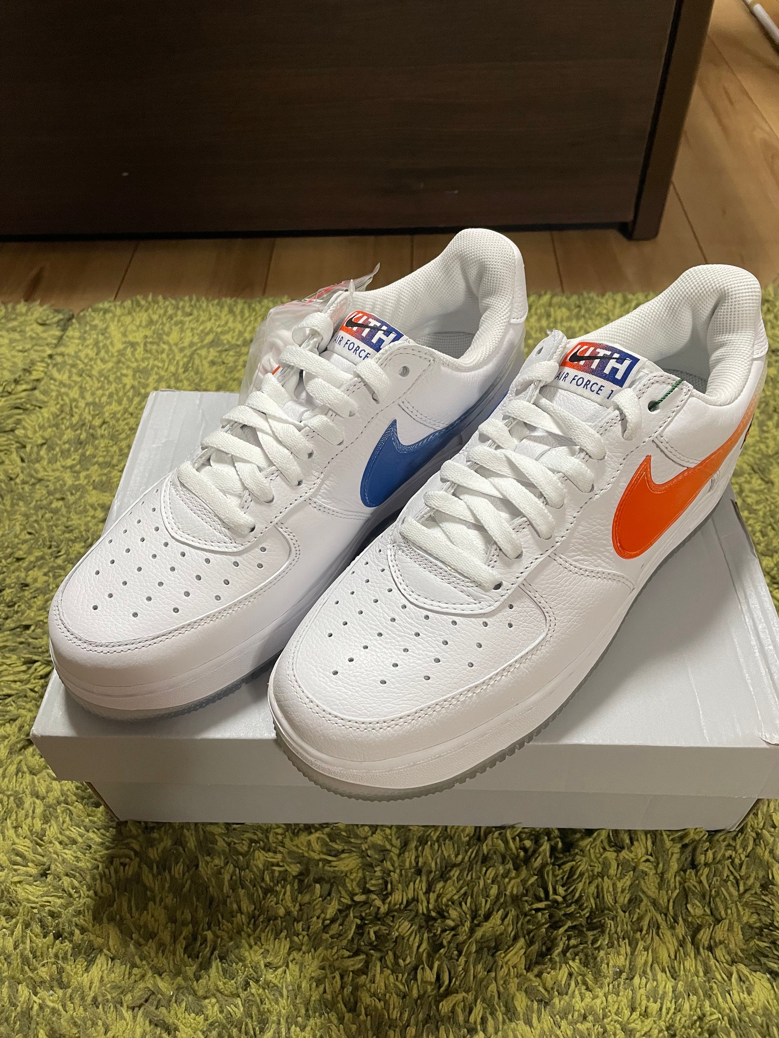 KITH × Nike Air Force 1 Low "White/Rush Blue/White/Brilliant Orange"