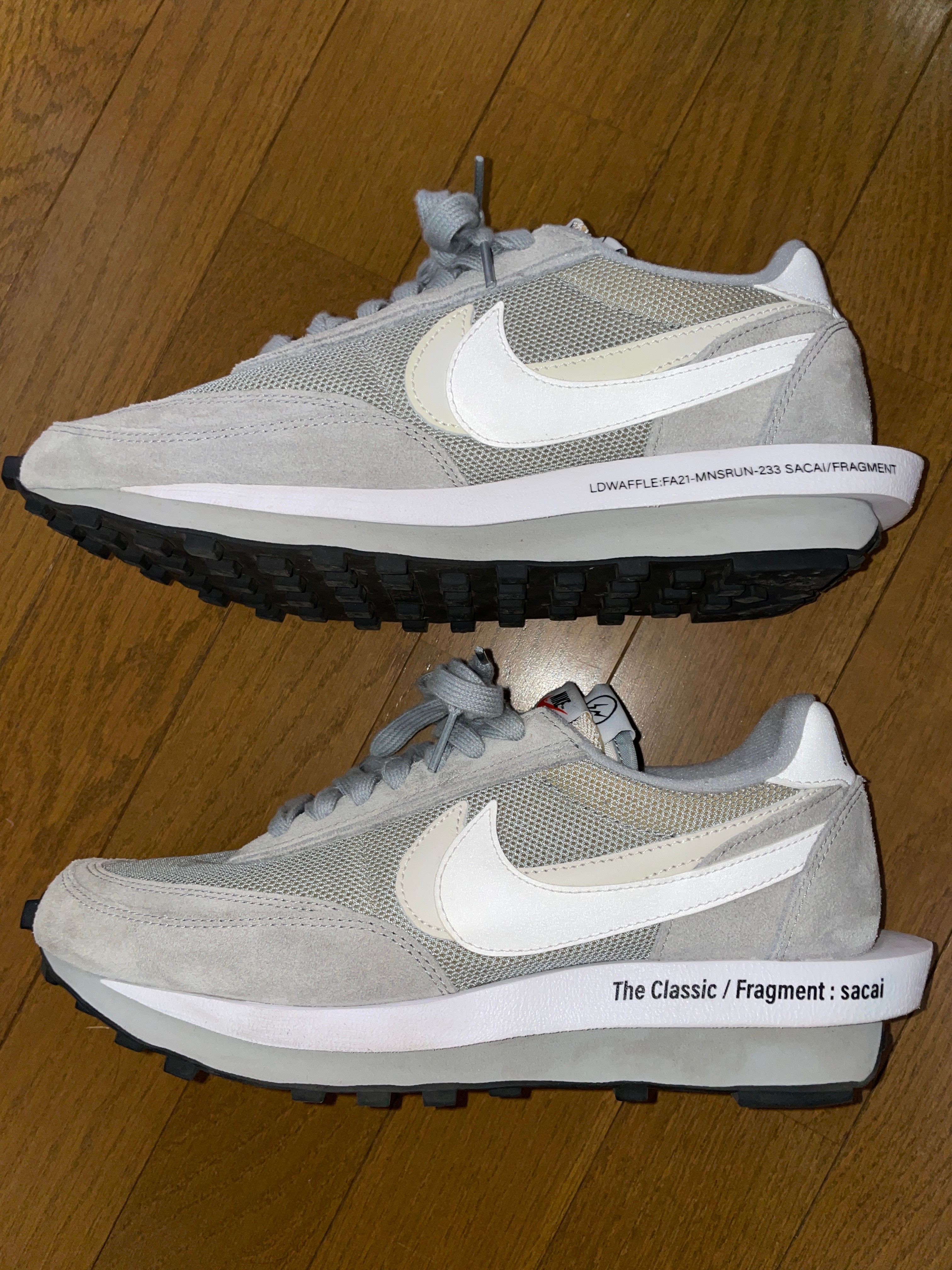 Fragment × sacai × Nike LD Waffle "Light Smoke Grey"
