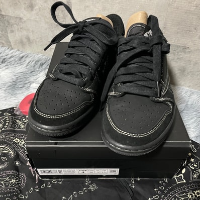 Travis Scott × Nike Air Jordan 1 Low OG SP "Black Phantom"