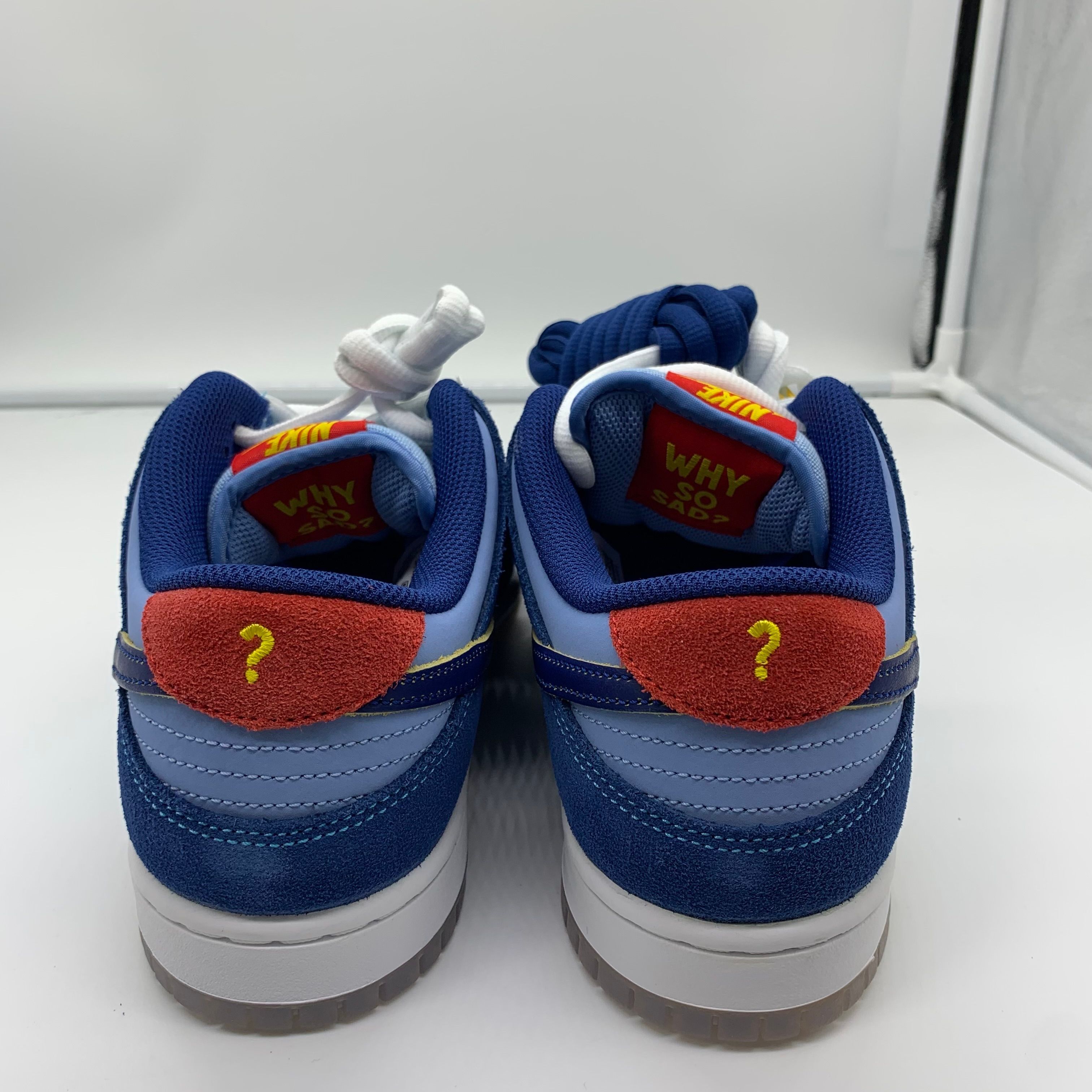 Why So Sad? × Nike SB Dunk Low "Coastal Blue/Speed Yellow-University Red"