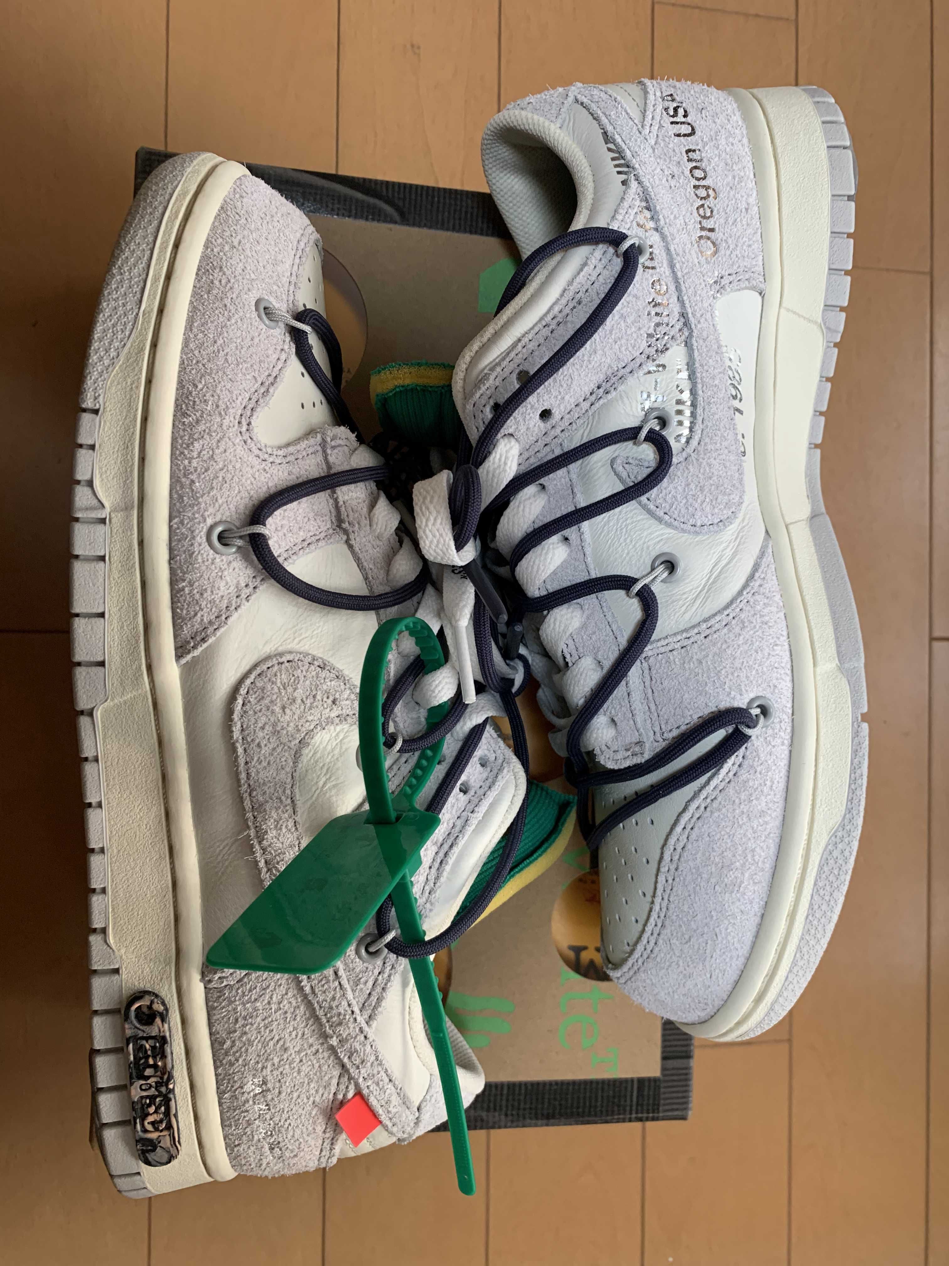 Off-White × Nike Dunk Low "Sail/Neutral Grey/Gridiron"