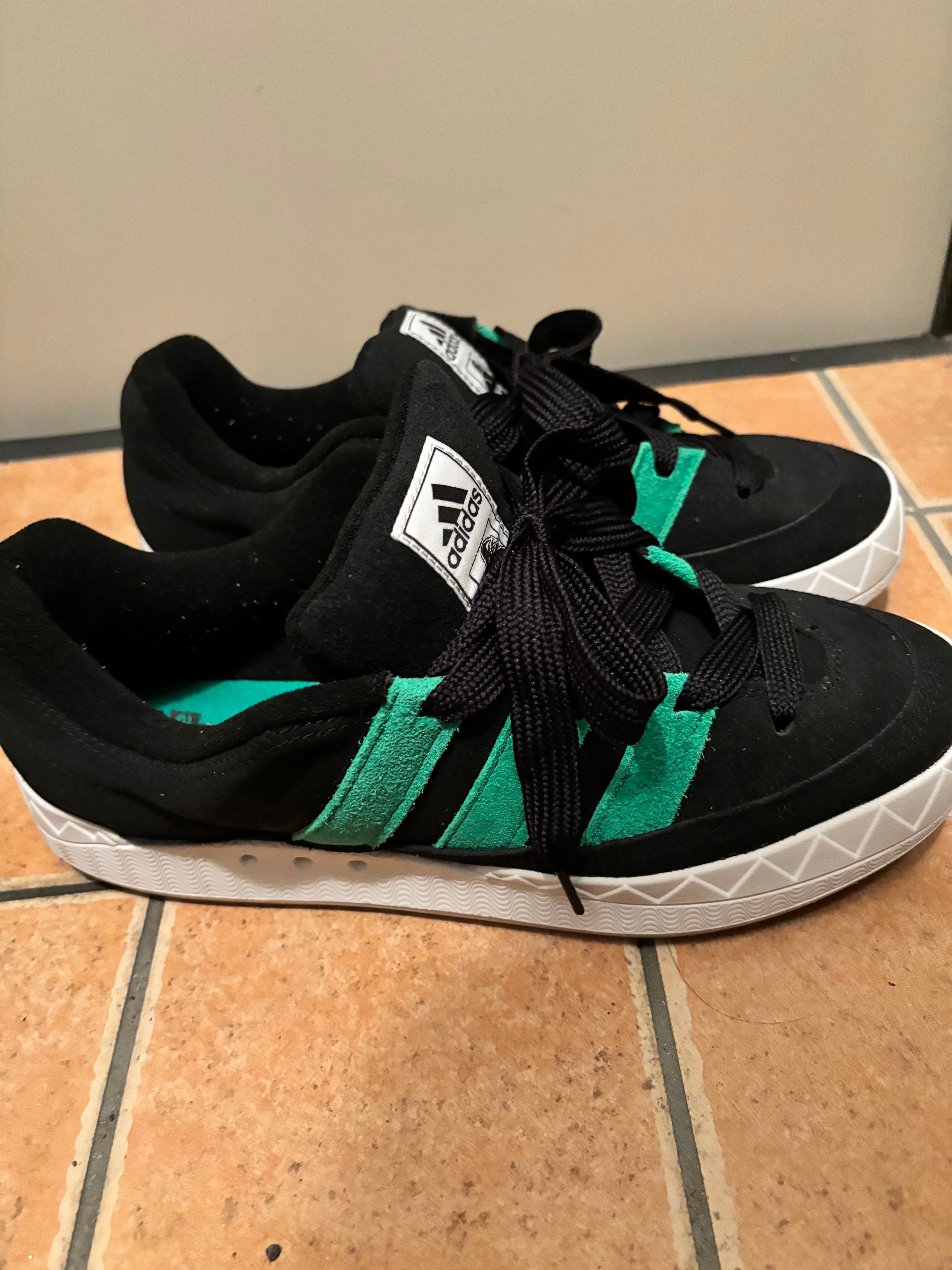 XLARGE × atmos × adidas Adimatic "Black/Green"