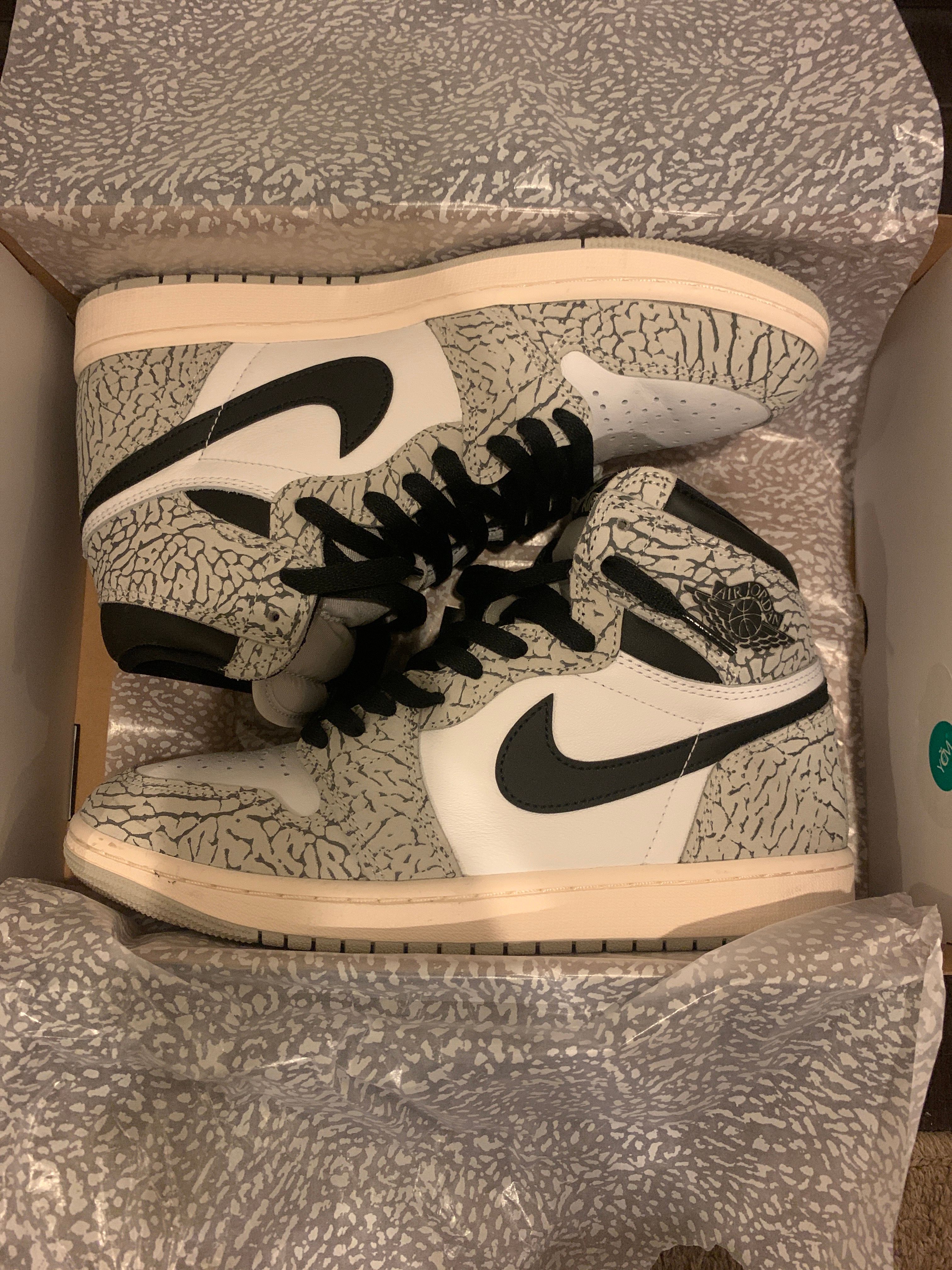 Nike Air Jordan 1 High OG "White Cement/Safari"