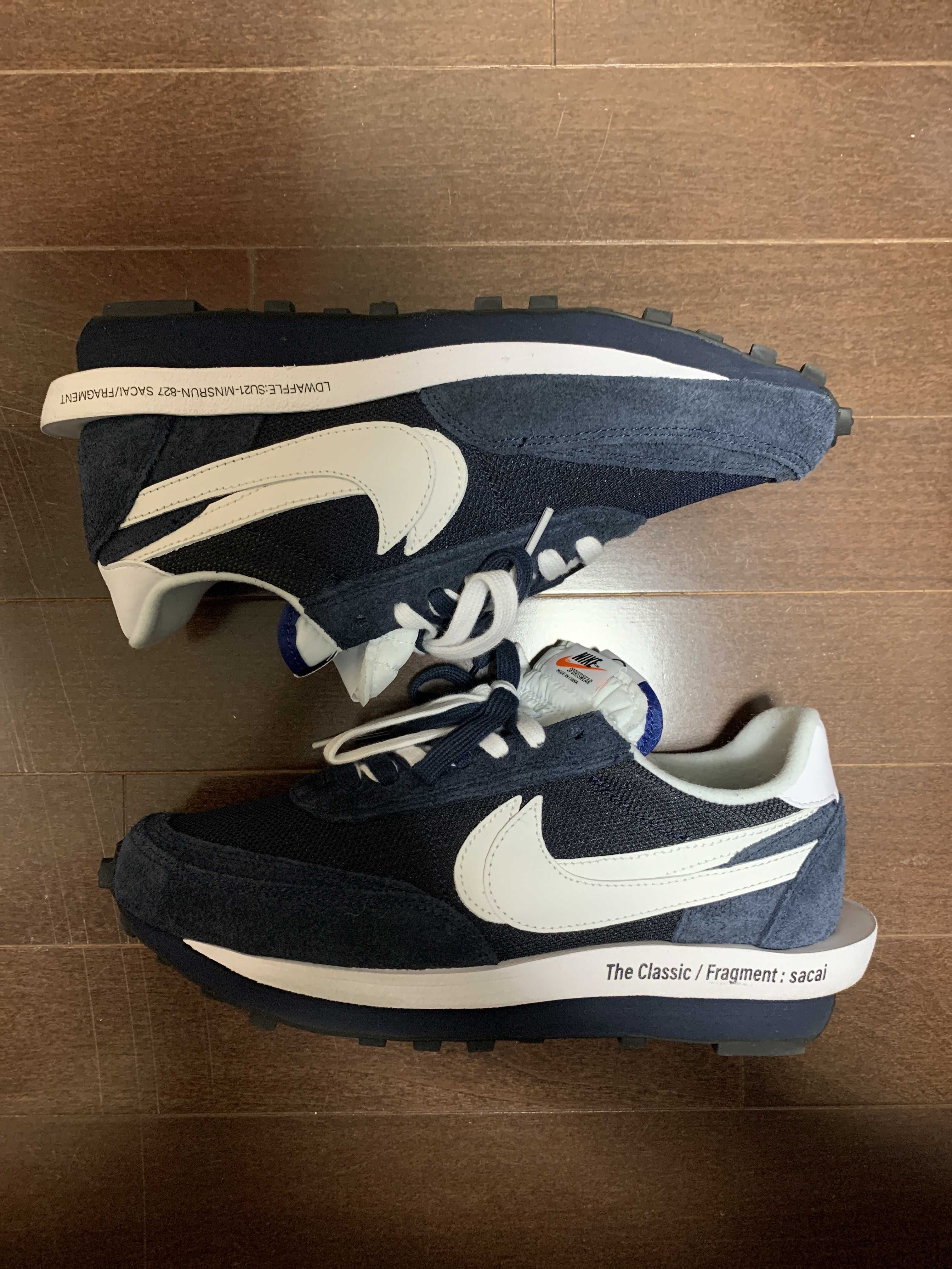 Fragment × sacai × Nike LD Waffle "Blackended Blue"