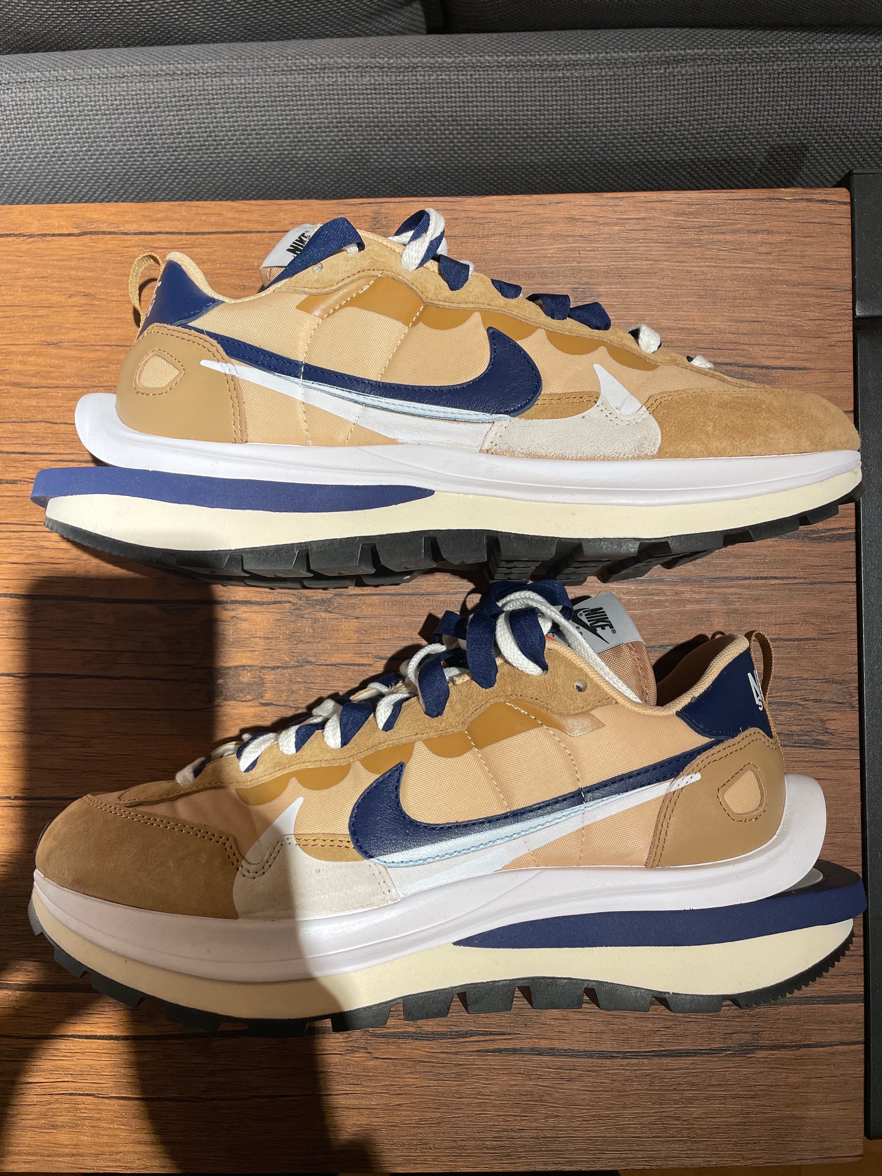 Sacai × Nike Vapor Waffle "Sesame And Blue Void"