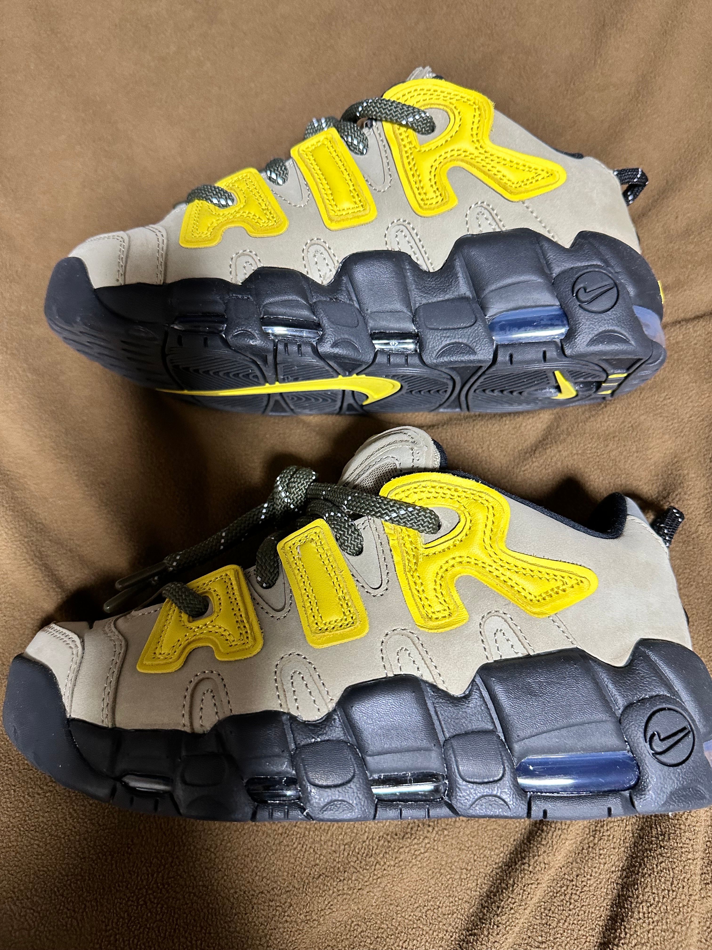 AMBUSH × Nike Air More Uptempo Low "Vivid Sulfur and Limestone"