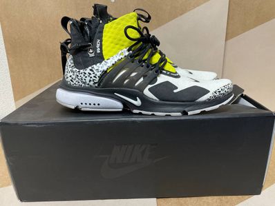ACRONYM × Nike Air Presto Mid "White/Black/Dynamic Yellow"