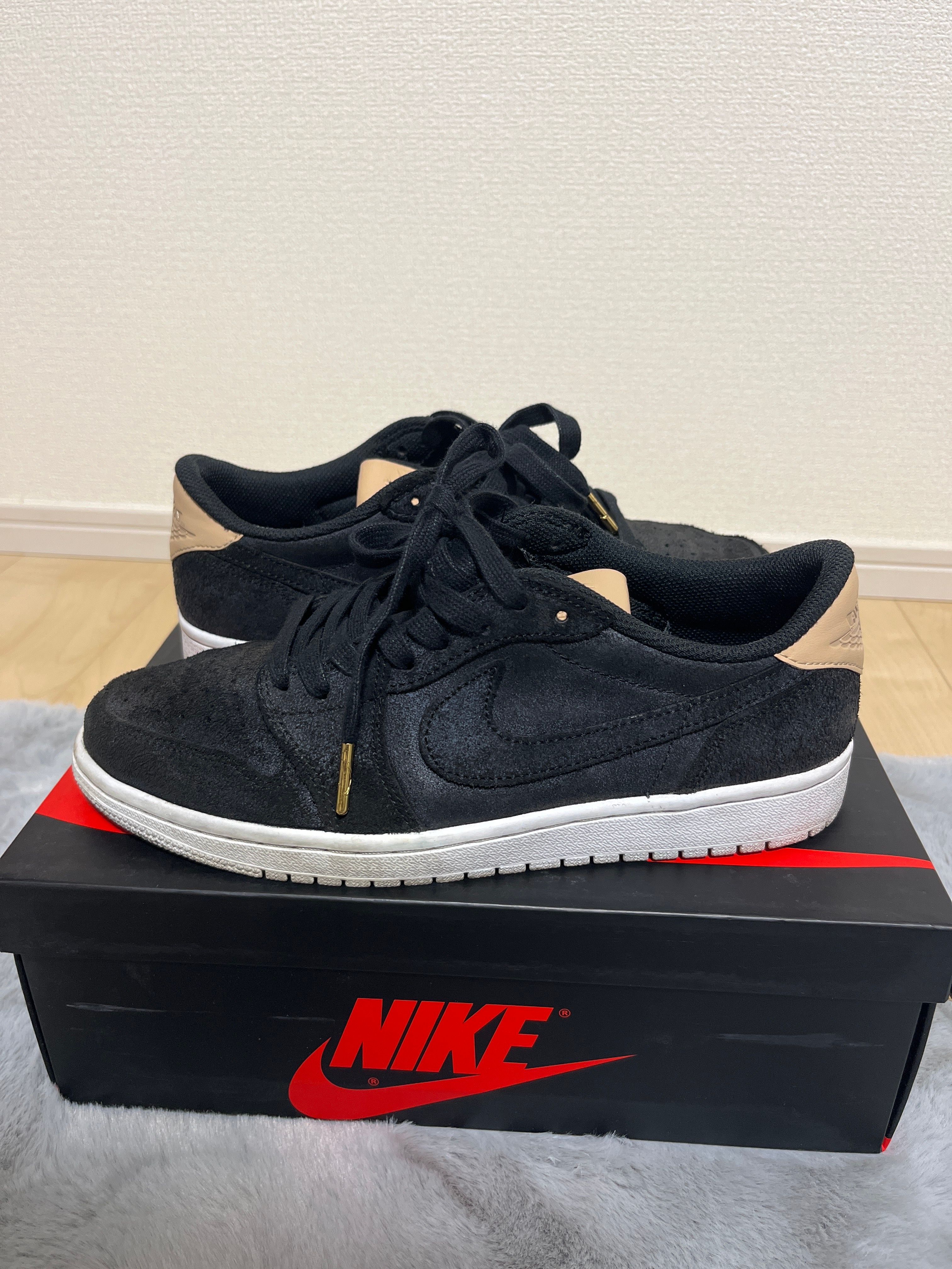 NIKE AIR JORDAN 1 RETRO LOW OG BLACK VACHETTA