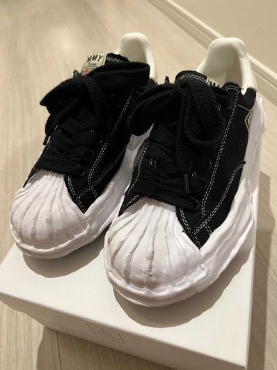 Maison MIHARA YASUHIRO BLAKEY OG Sole Canvas Low-top Sneaker "Black" (A08FW735)