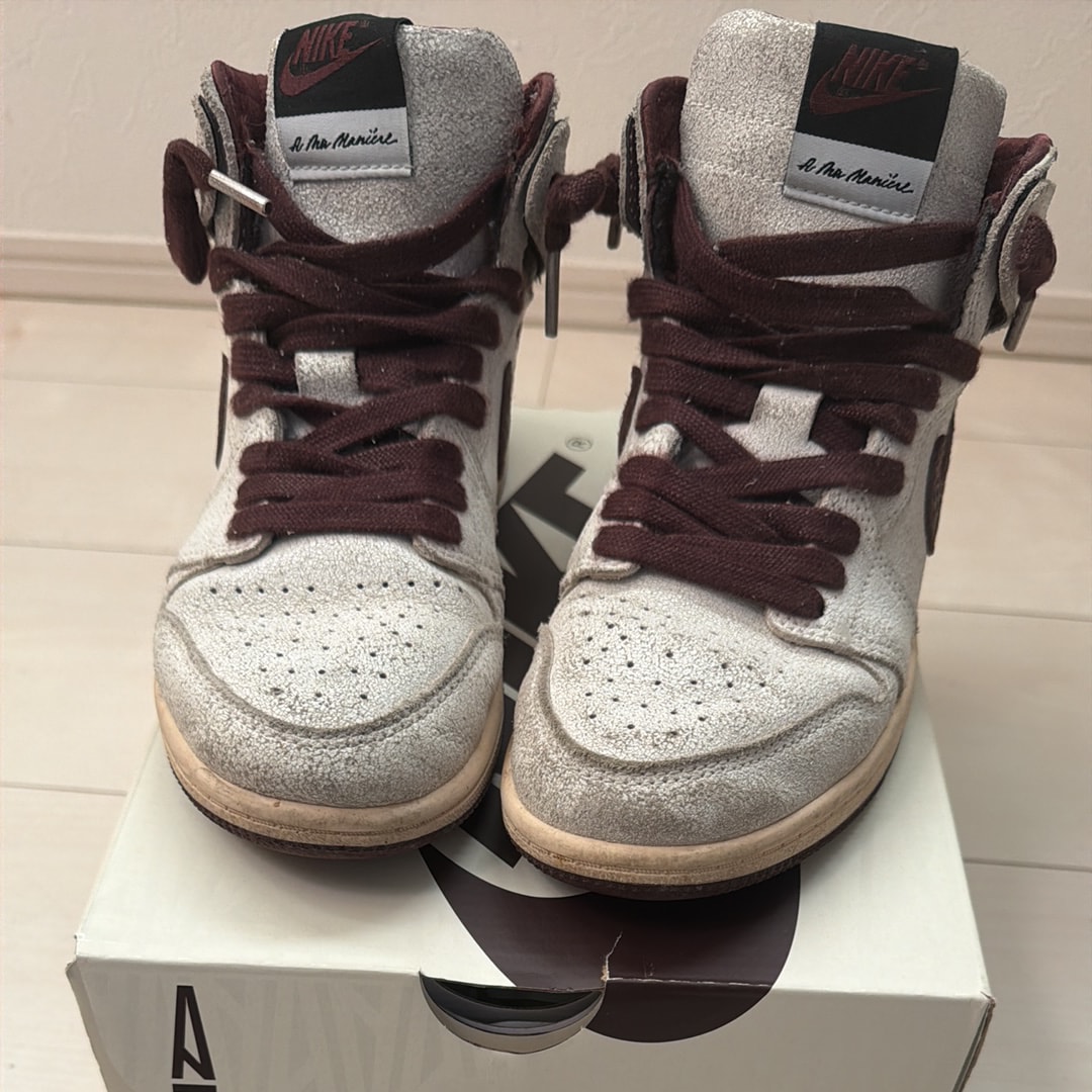 A Ma Maniere × Nike PS Air Jordan 1 RETRO High OG "Sail and Burundy"