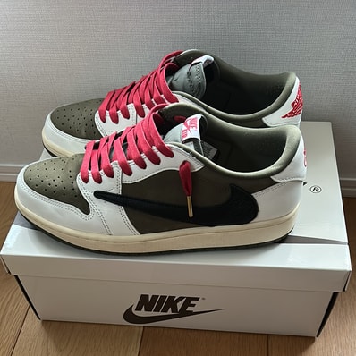 Travis Scott × Nike Air Jordan 1 Low OG SP "Reverse Olive"