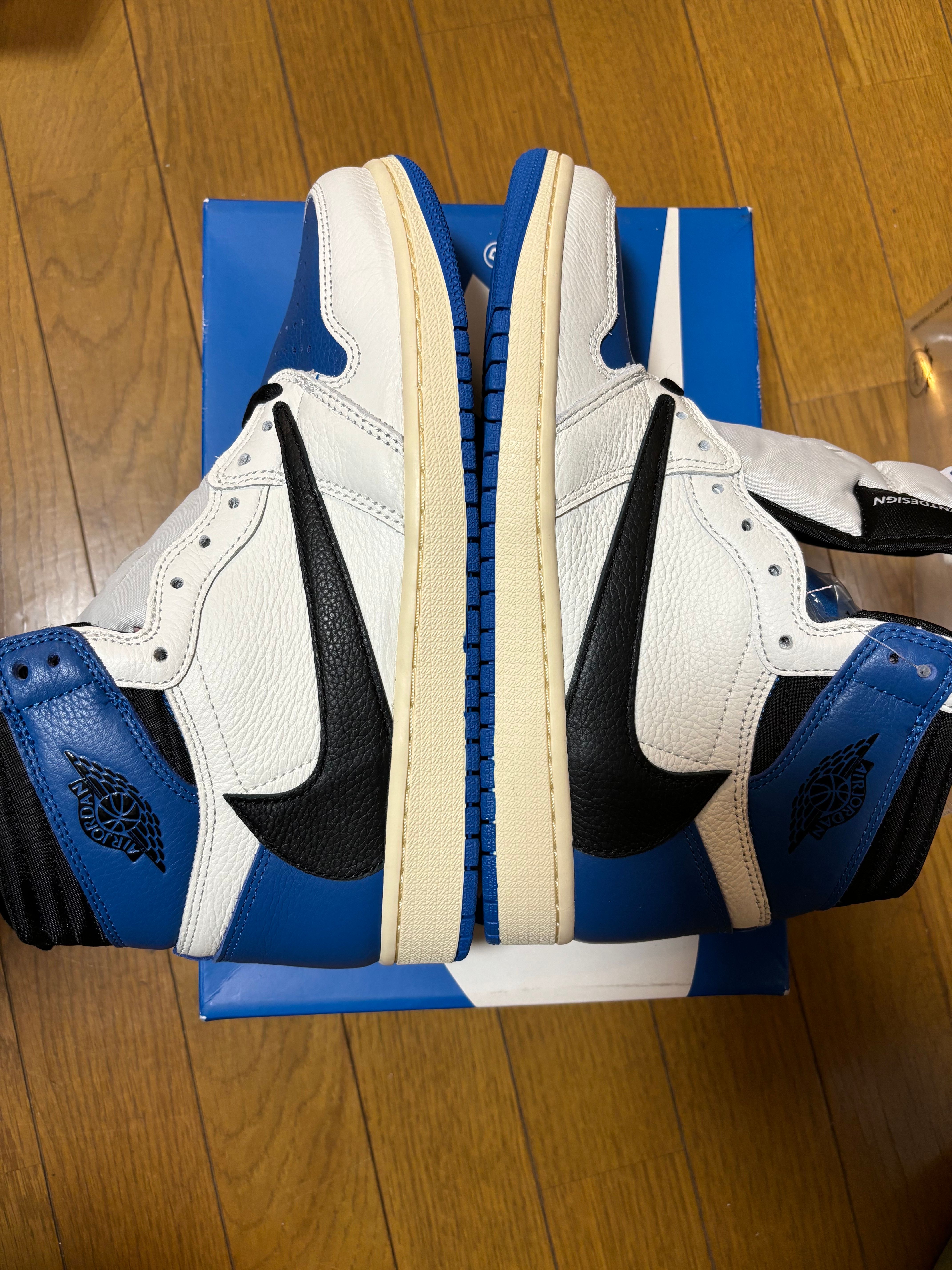 Travis Scott × fragment design × Nike Air Jordan 1 Retro High OG SP "Military Blue"