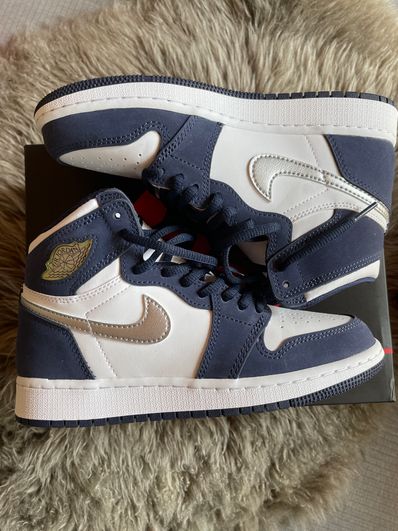 Nike GS Air Jordan 1 High OG CO.JP "Midnight Navy" (2020)(ブリーフケースなし)