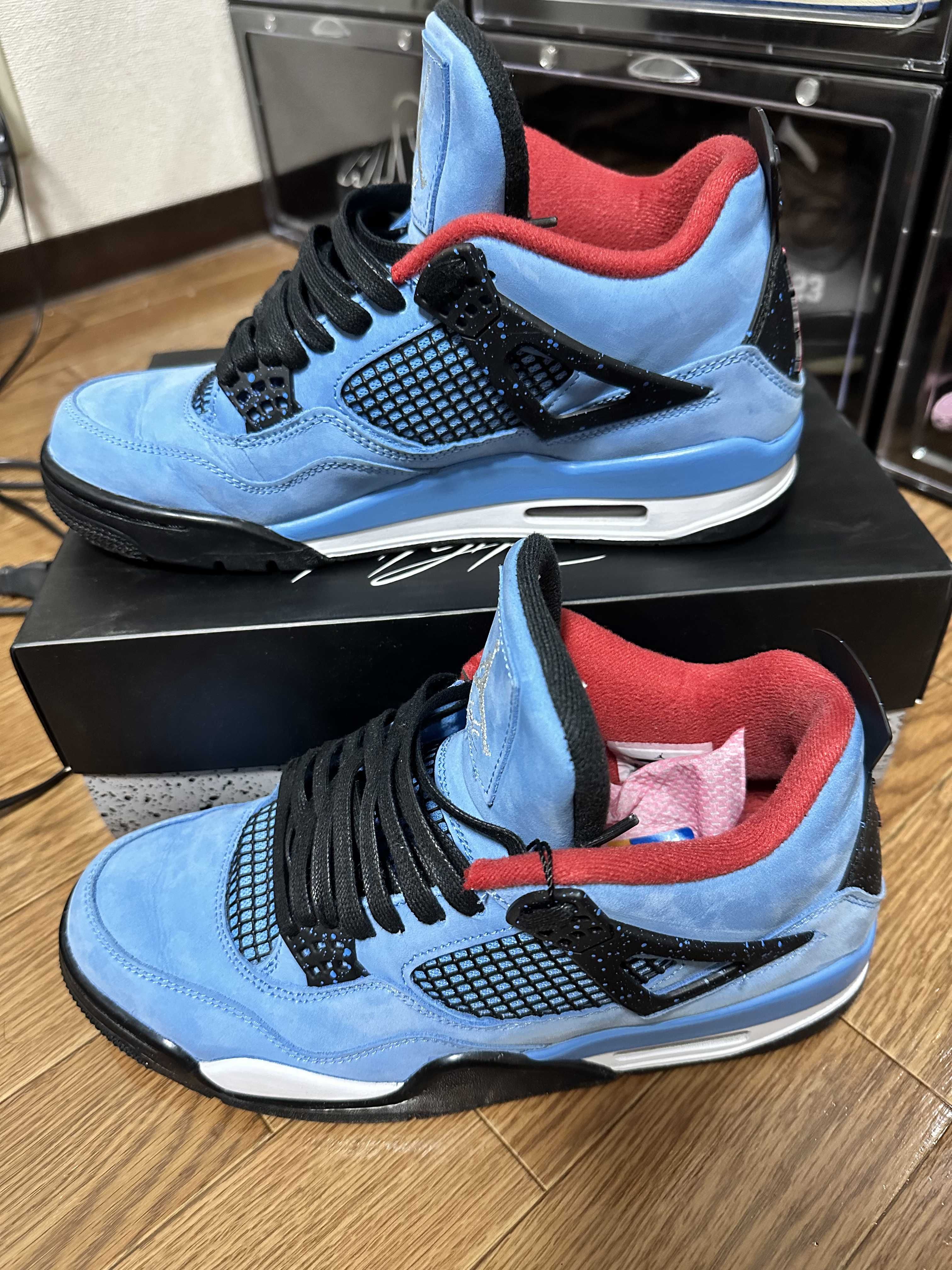 Travis Scott × Nike Air Jordan 4 Retro Cactus Jack "University Blue"
