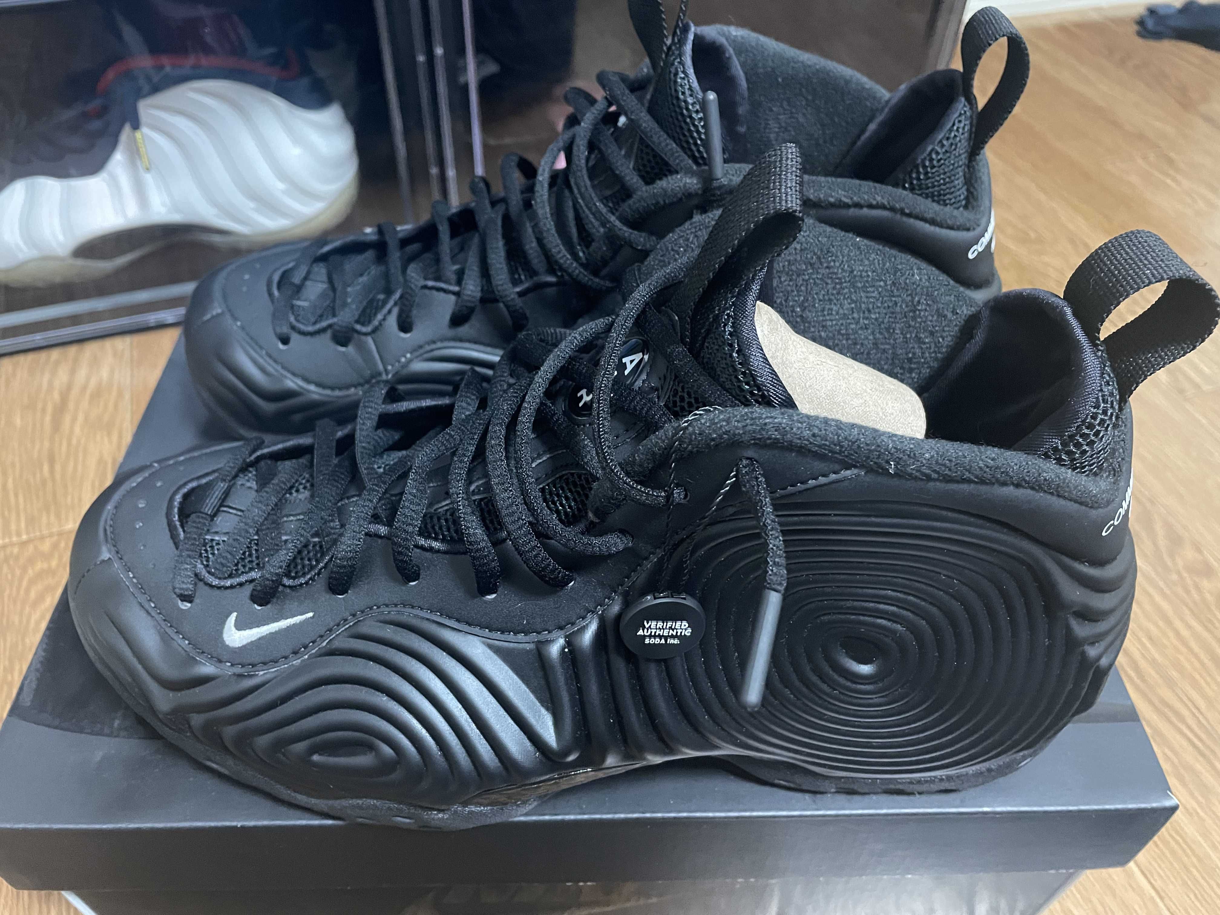 COMME des GARCONS × Nike Air Foamposite One "Black"