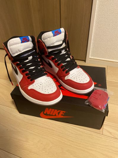 Spiderman × Nike Air Jordan 1 Origin Story "Gym Red/White/Photo Blue/Black"