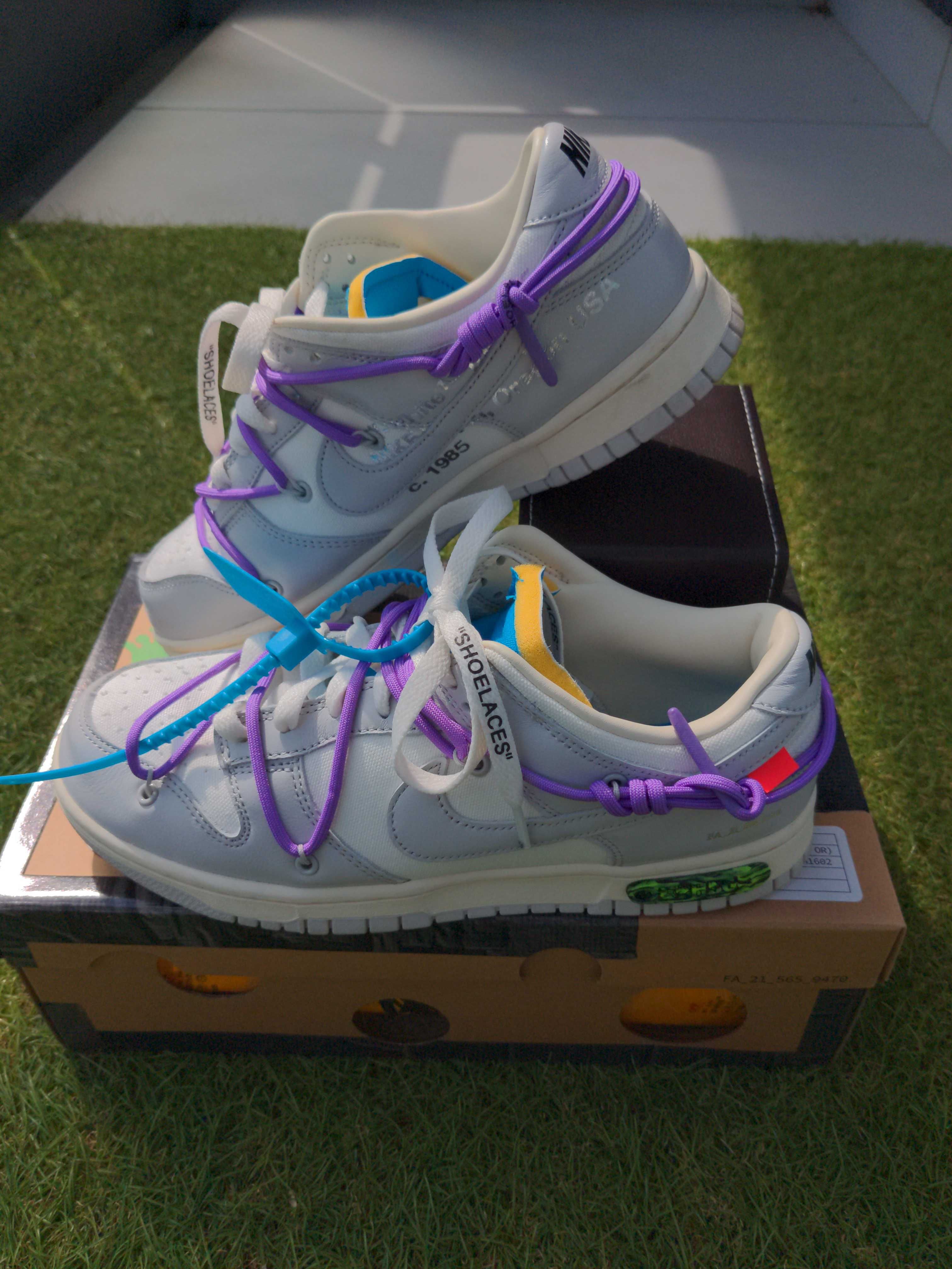 Off-White × Nike Dunk Low "Sail/Neutral Gray"