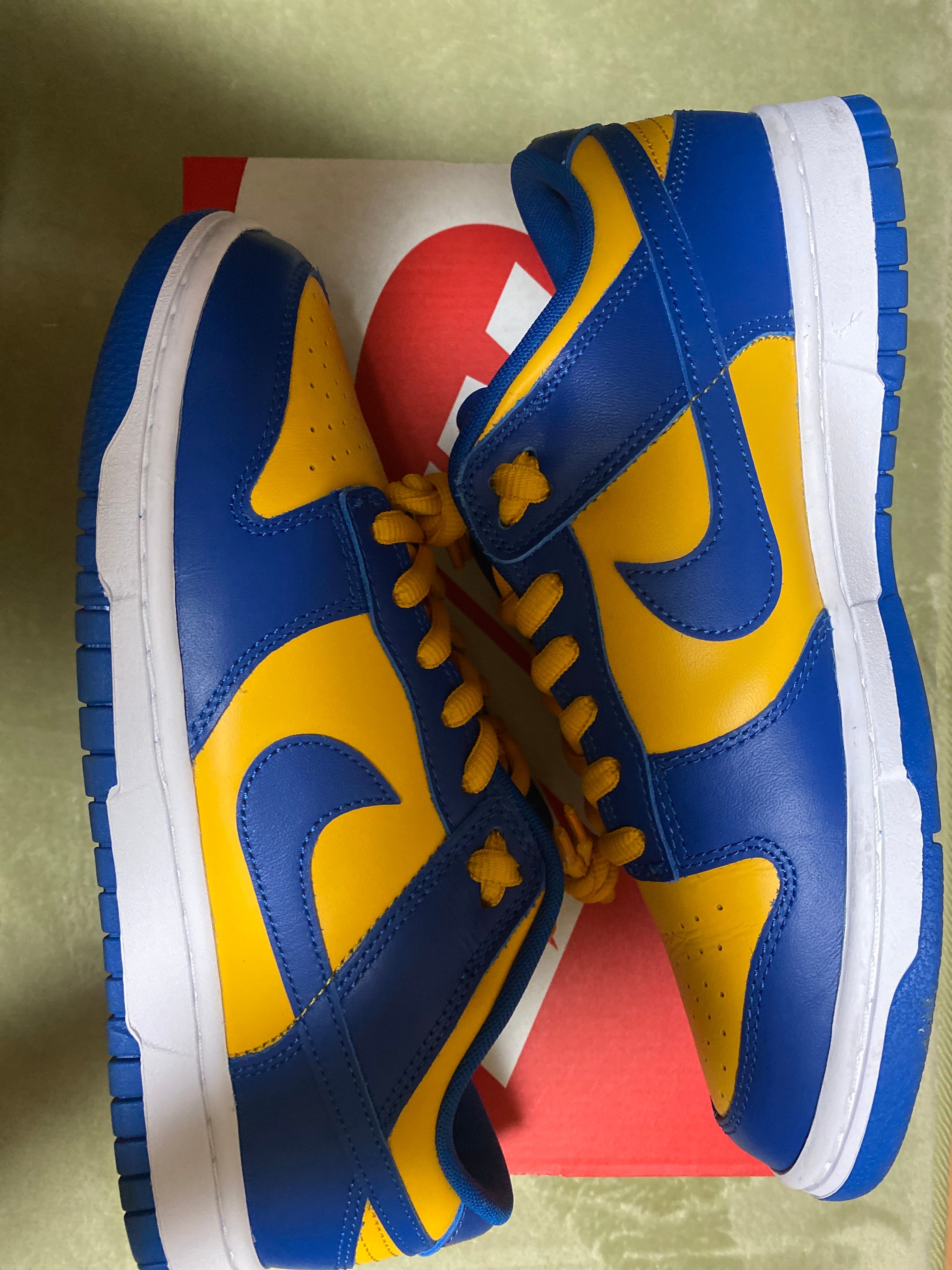 Nike Dunk Low "Blue Jay and University Gold"