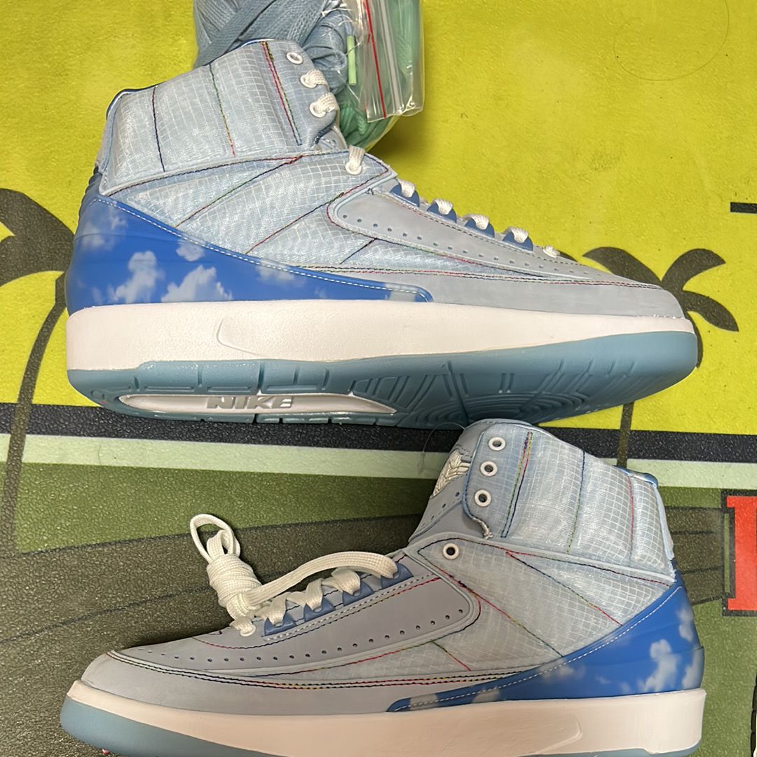 J Balvin × Nike Air Jordan 2 Retro SP "Celestine Blue/White/Multi Color"