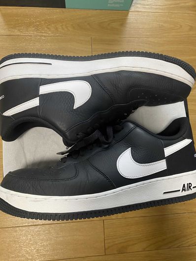 Supreme × COMME des GARCONS SHIRT × Nike Air Force 1 Low "Black/White" (2018)