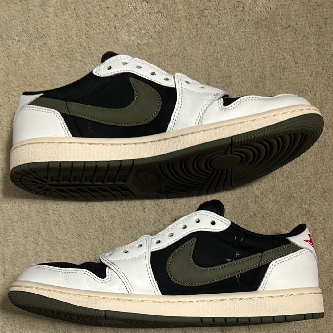Travis Scott × Nike Women's Air Jordan 1 Low OG "Medium Olive"
