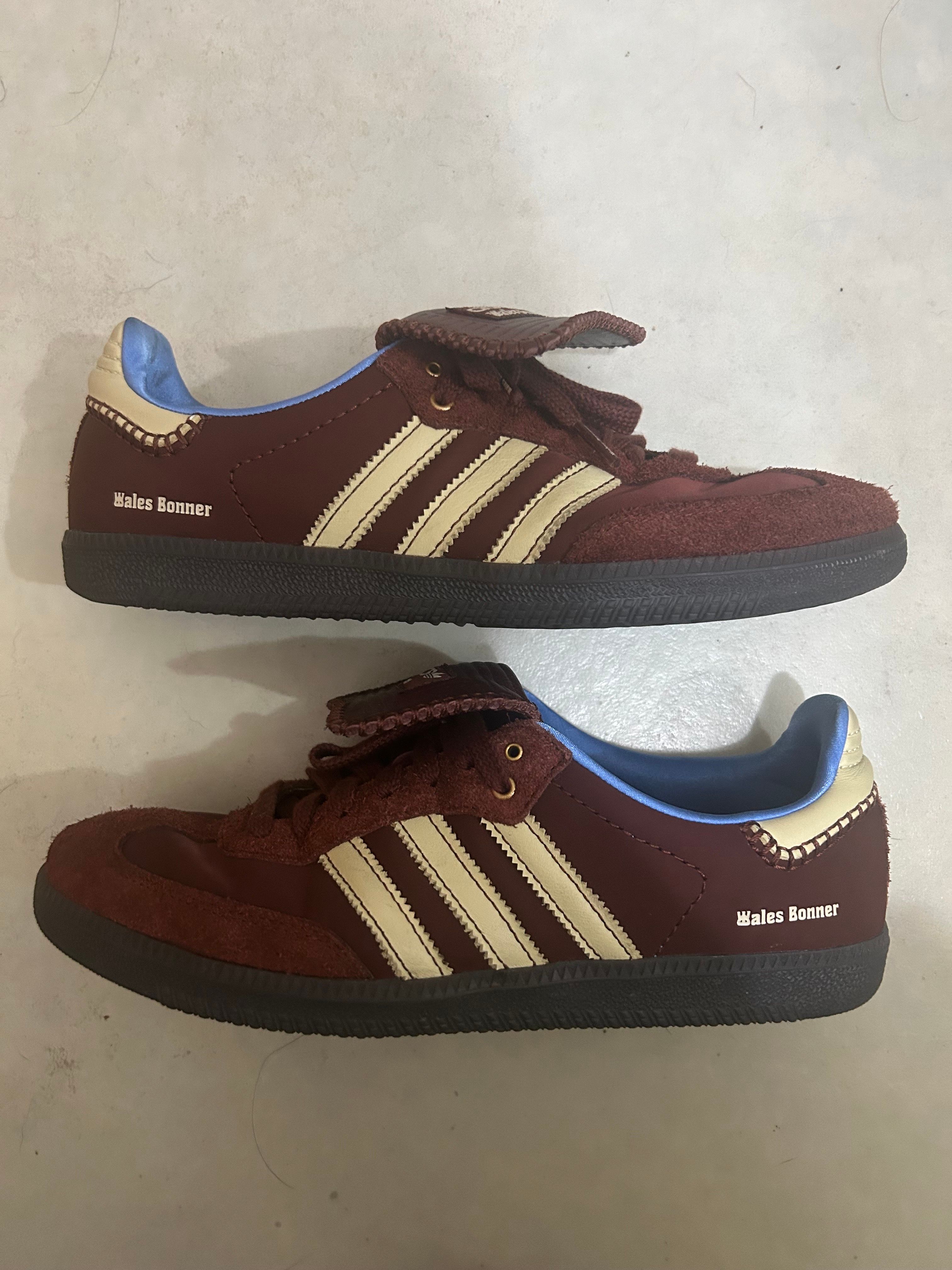 Wales Bonner × adidas Samba Nylon Low "Fox Brown/Sandy Beige/Lucky Blue"
