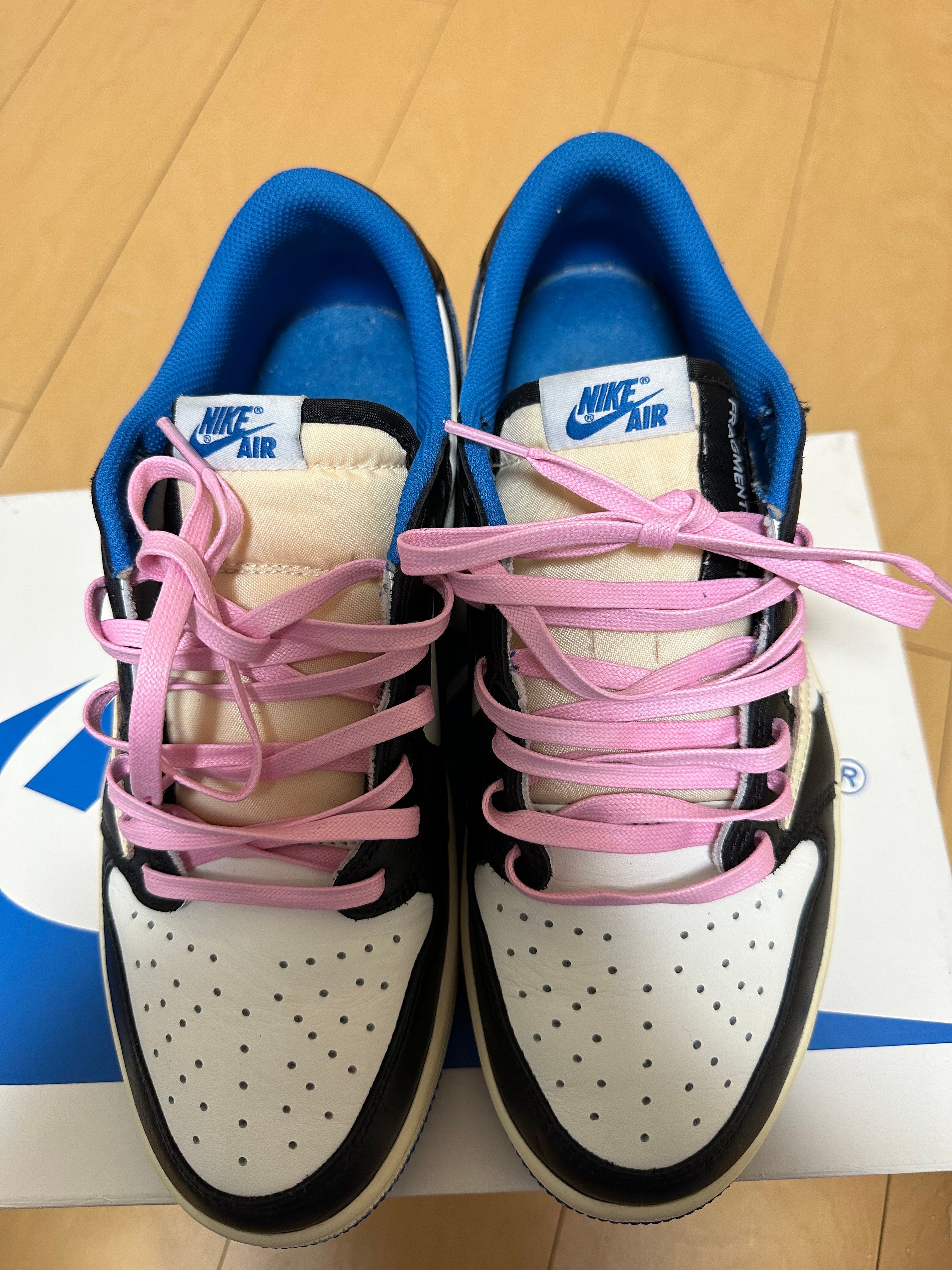 Travis Scott × fragment design × Nike Air Jordan 1 Low OG SP "Military Blue"