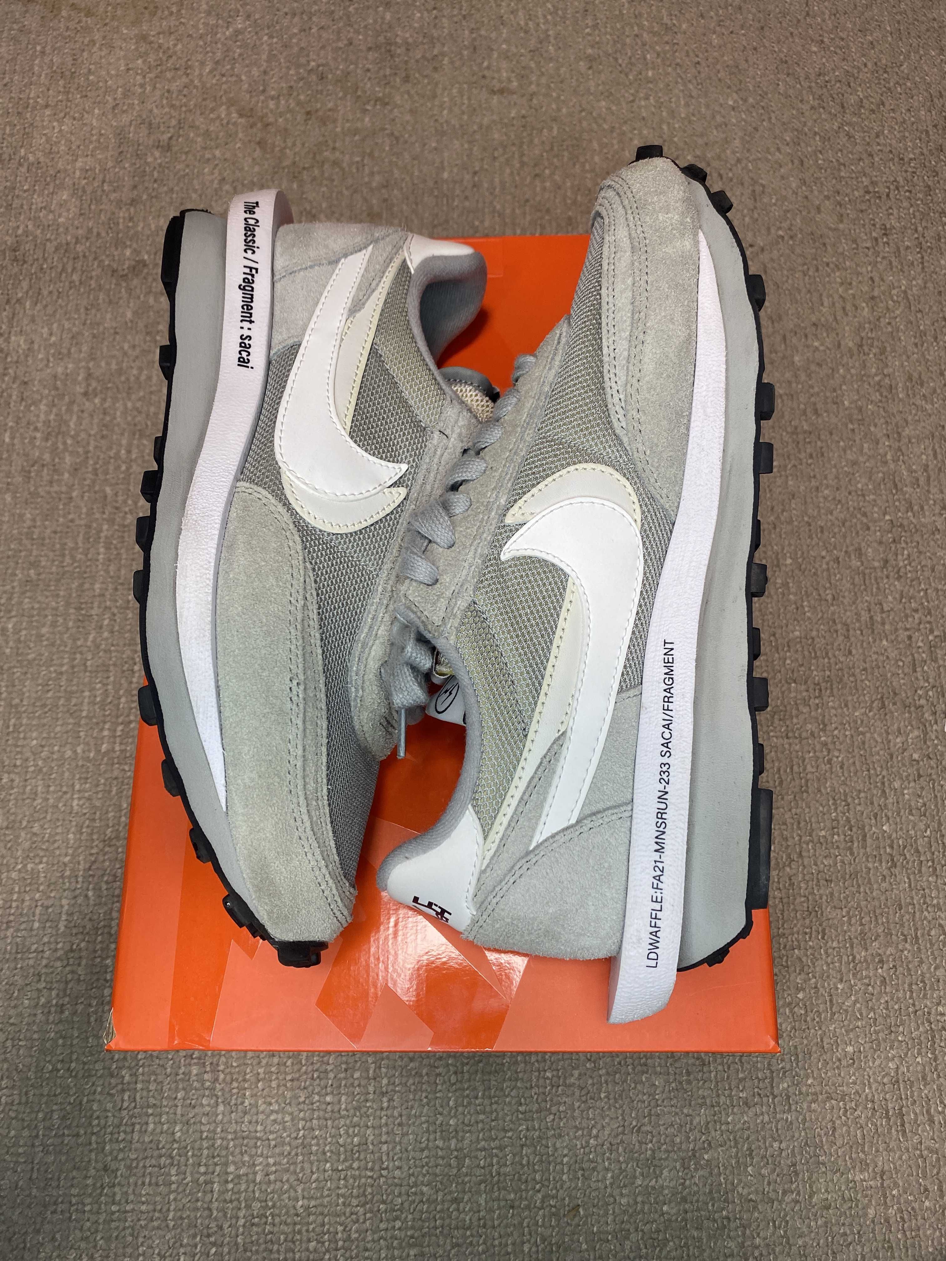 Fragment × sacai × Nike LD Waffle "Light Smoke Grey"