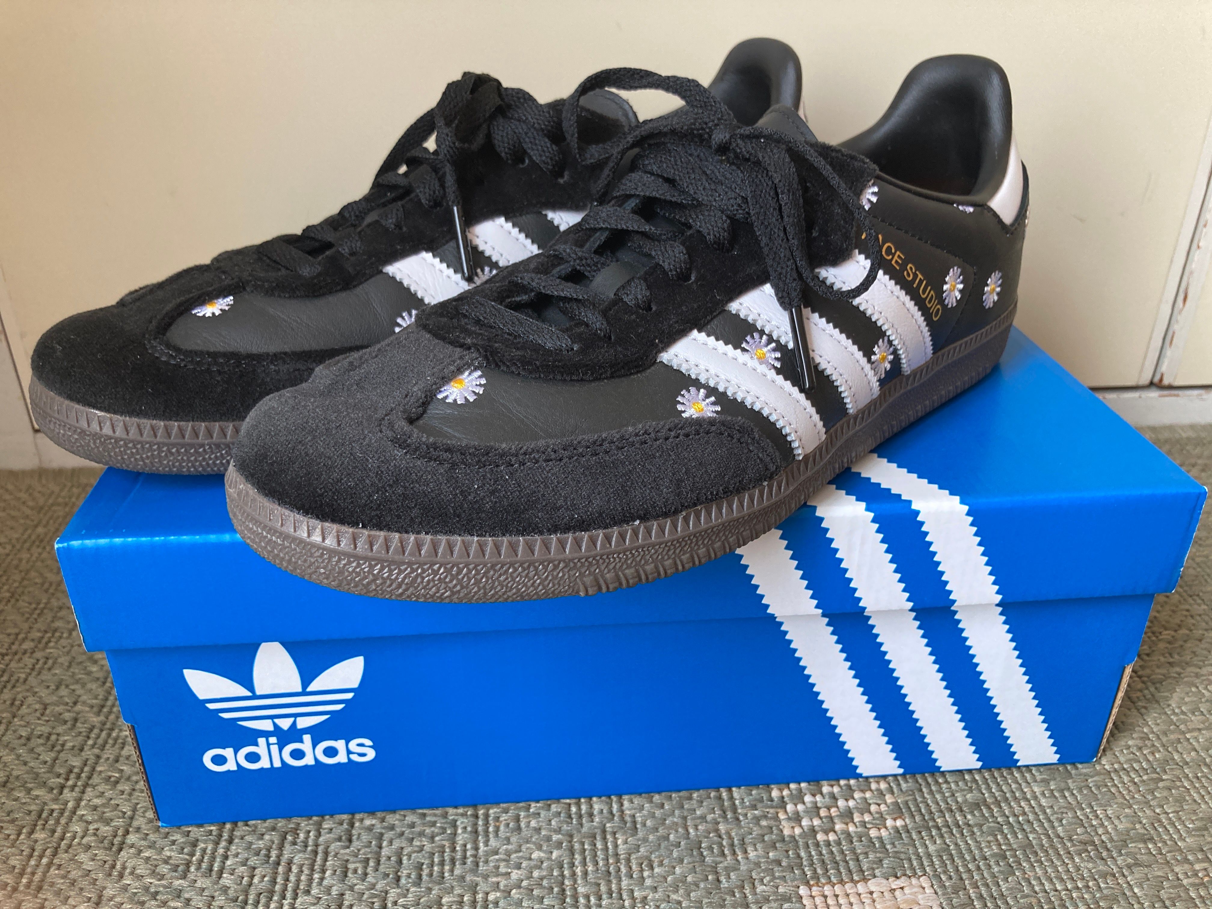 atmos × FACE × adidas Samba "Core Black/Footwear White"