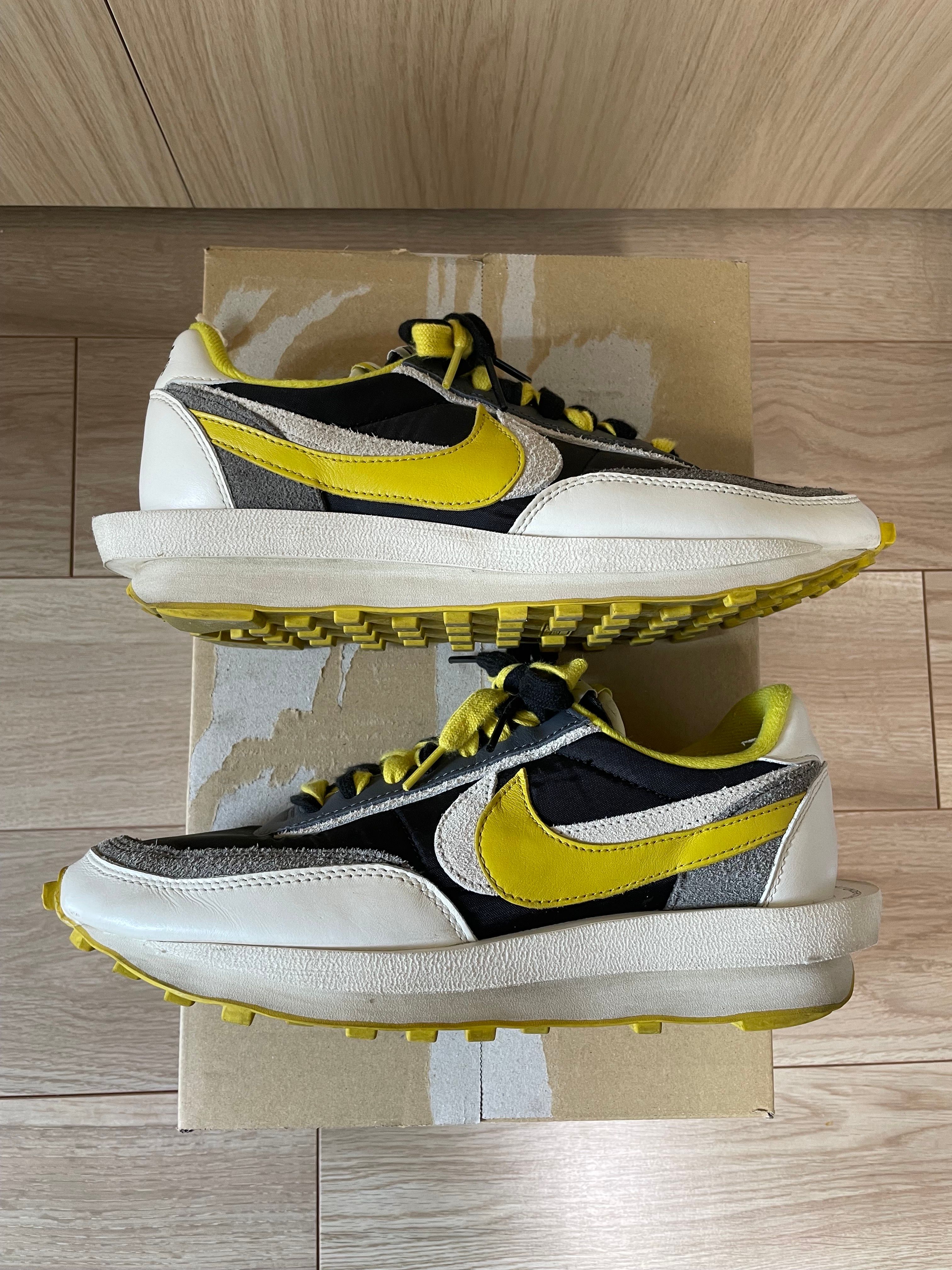 UNDERCOVER × sacai × Nike LD Waffle "Black/Sail-Dark Grey-Bright Citron"