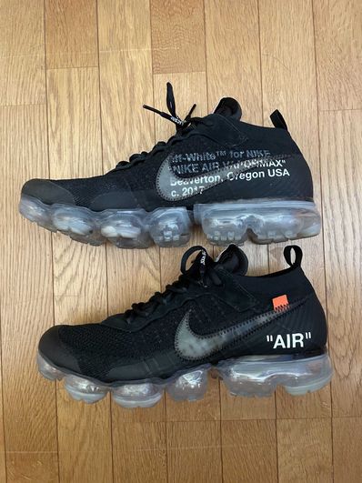 Off-White × Nike Air Vapormax "Black/Total Orange/Clear"