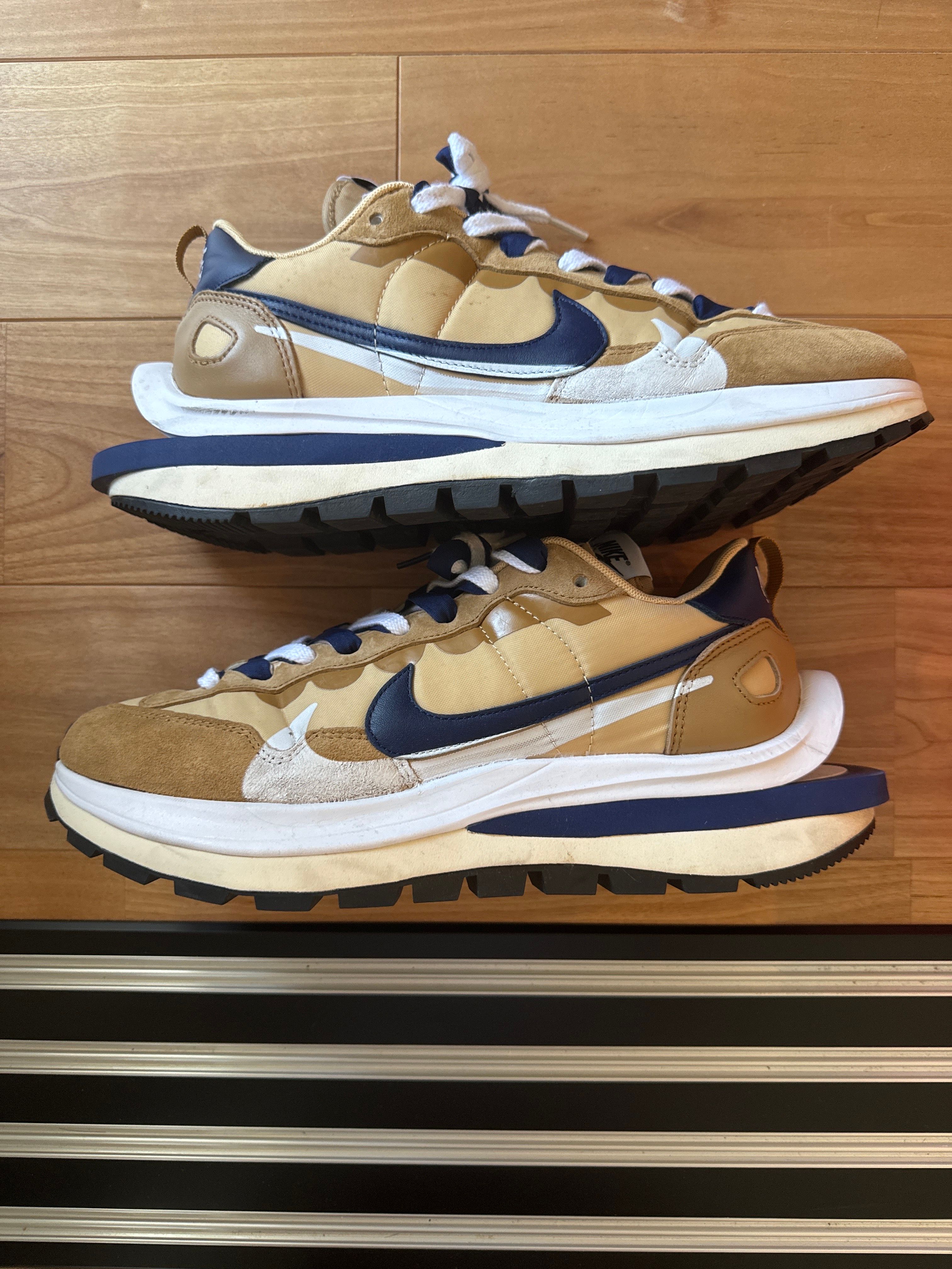 Sacai × Nike Vapor Waffle "Sesame And Blue Void"