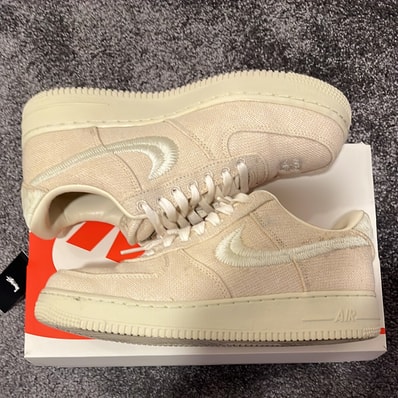 Stussy × Nike Air Force 1 Low "Fossil Stone"