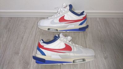 sacai × Nike Zoom Cortez "White and University Red"