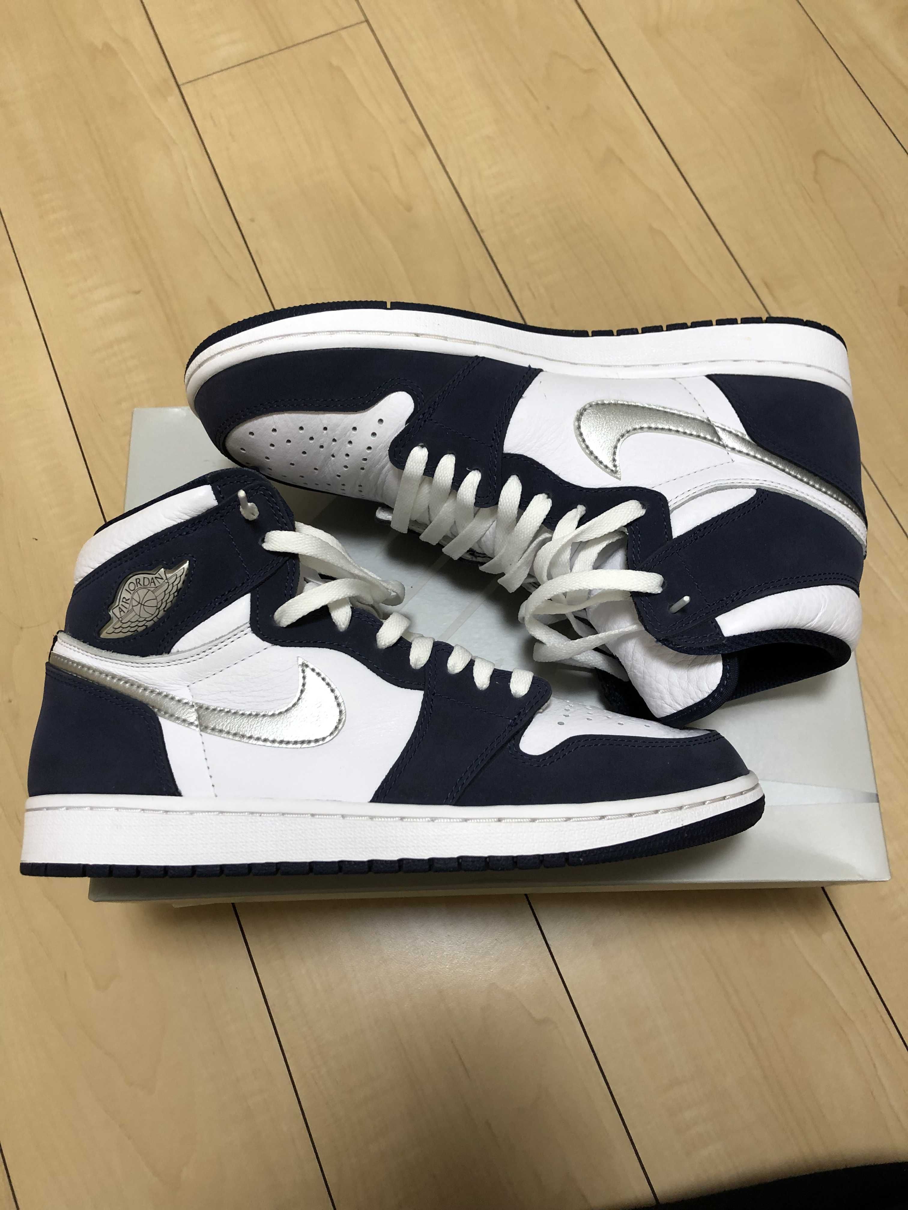 Nike Air Jordan 1 High OG CO.JP "White/Midnight Navy" (2020)(ブリーフケースなし)