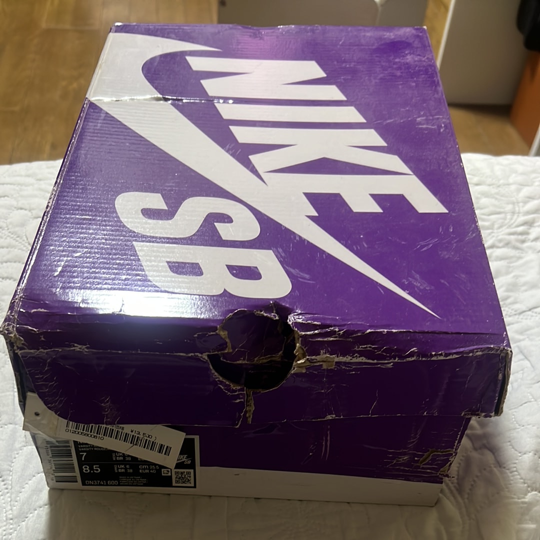 Supreme × Nike SB Dunk High By Any Means "Red/Navy-White"