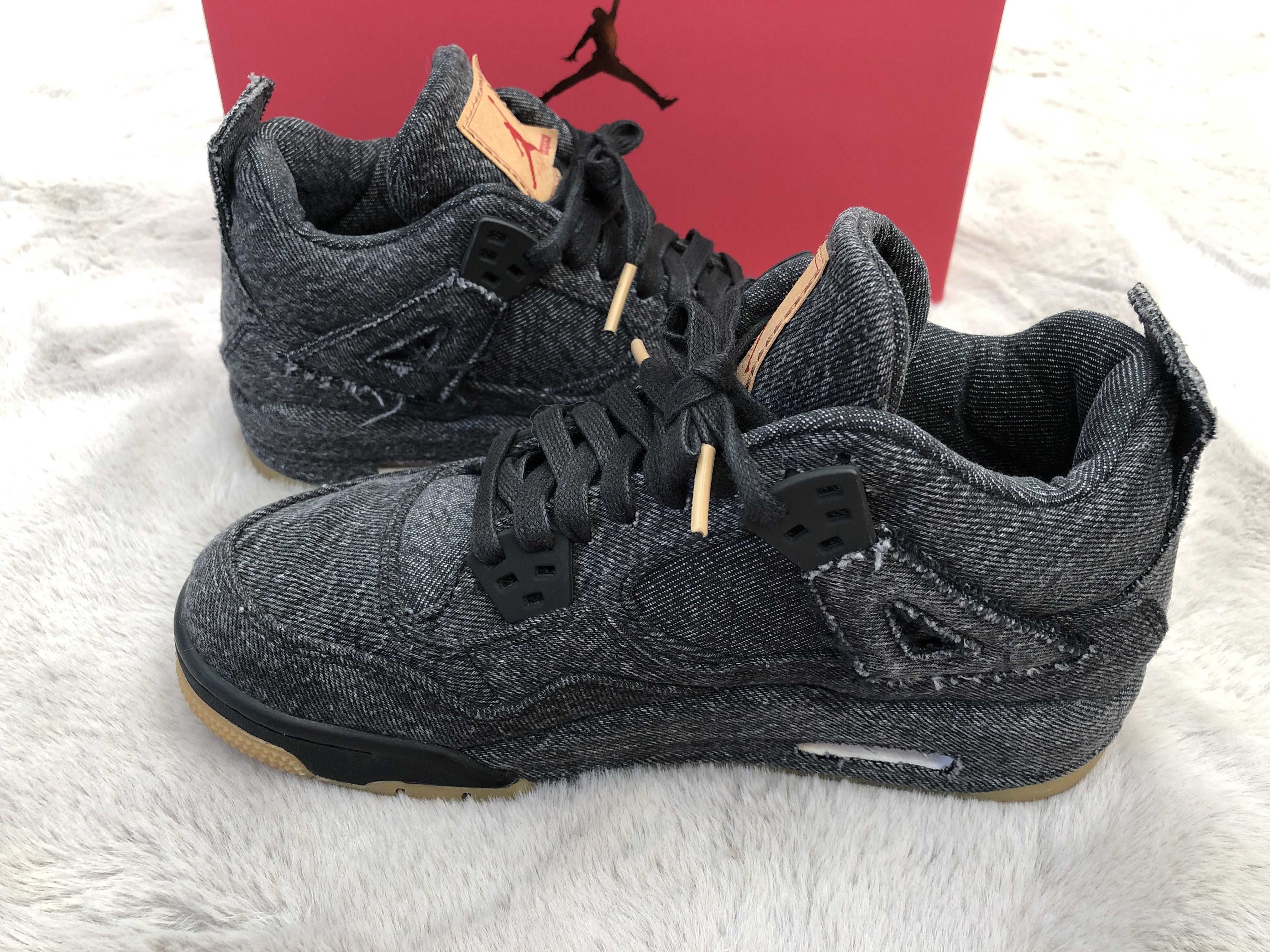 LEVI’S × NIKE GS AIR JORDAN 4 BG "BLACK DENIM"(タグ:LEVIS®)