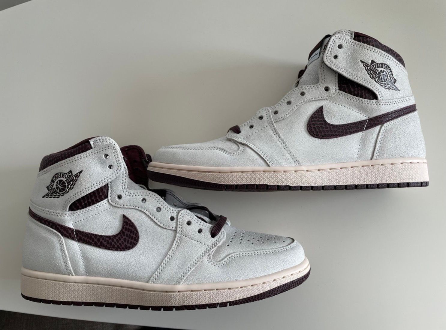 A Ma Maniere × Nike Air Jordan 1 Retro High OG "Sail and Burgundy"