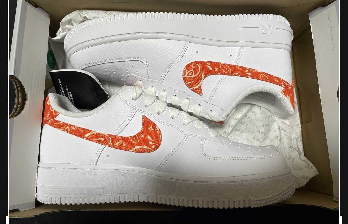 Nike Women's Air Force 1 Low '07 Essential "Orange Paisley"