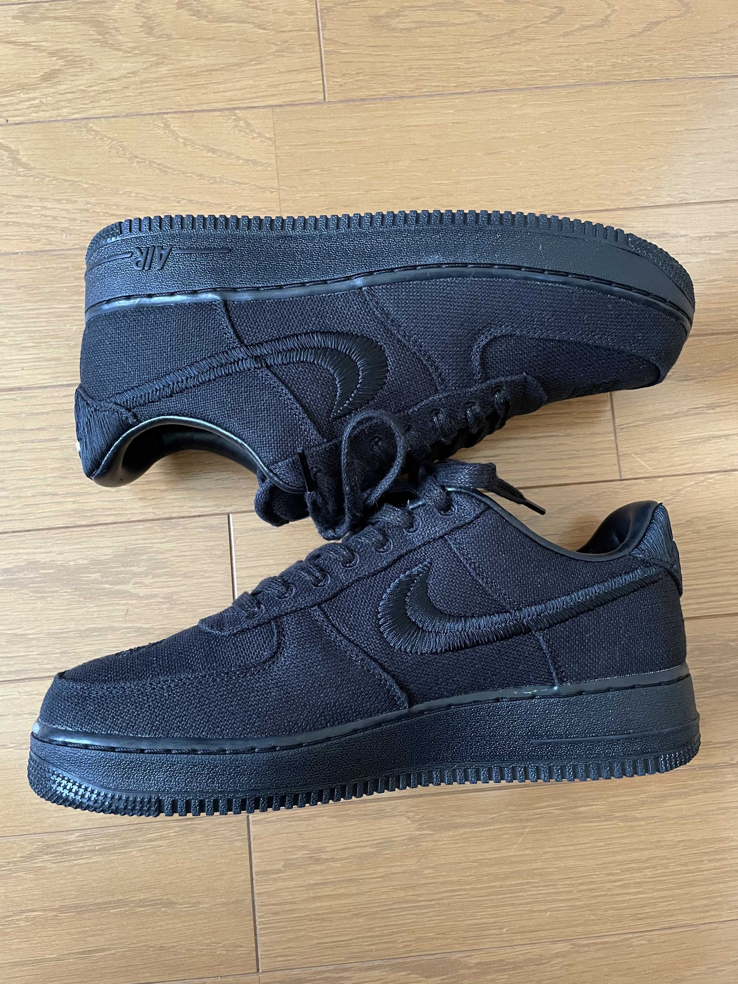 Stussy × Nike Air Force 1 Low "Triple Black"