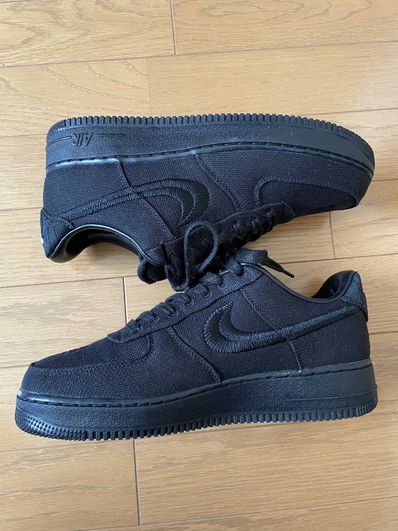 Stussy × Nike Air Force 1 Low "Triple Black"