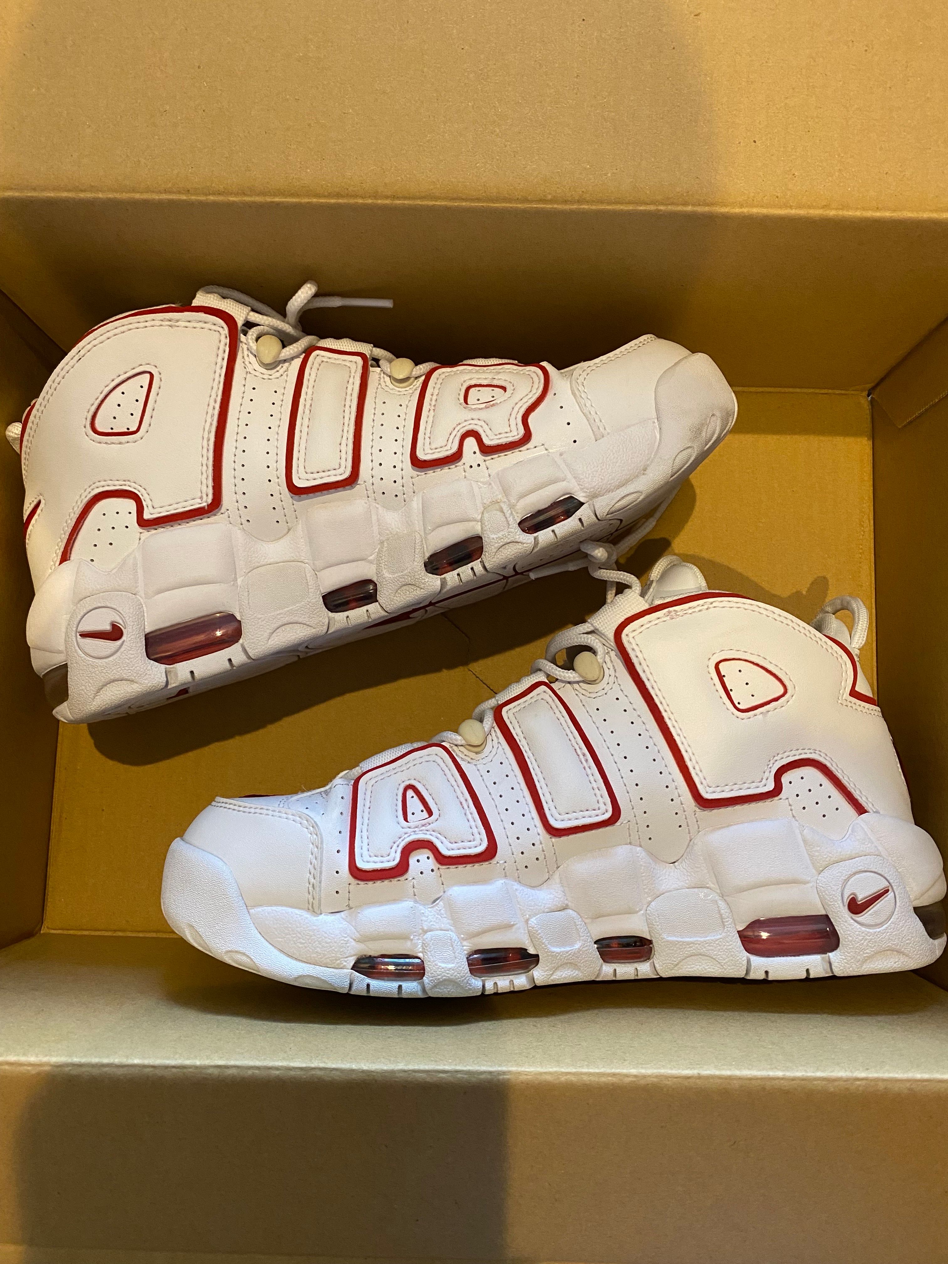 NIKE AIR MORE UPTEMPO "WHITE/VARSITY RED" (2021)